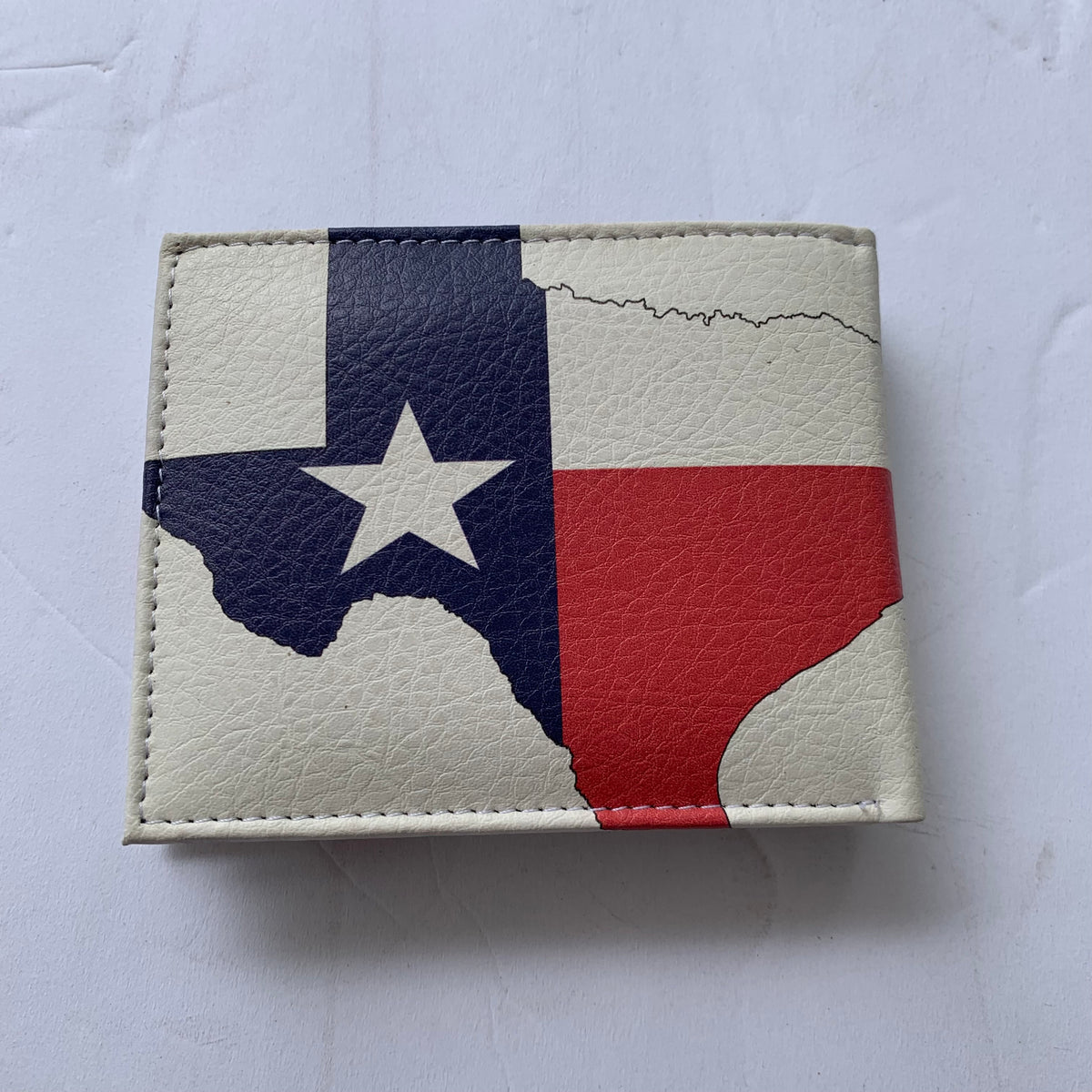 5" TEXAS FLAG WALLET LEATHER BIFOLD WALLET NEW