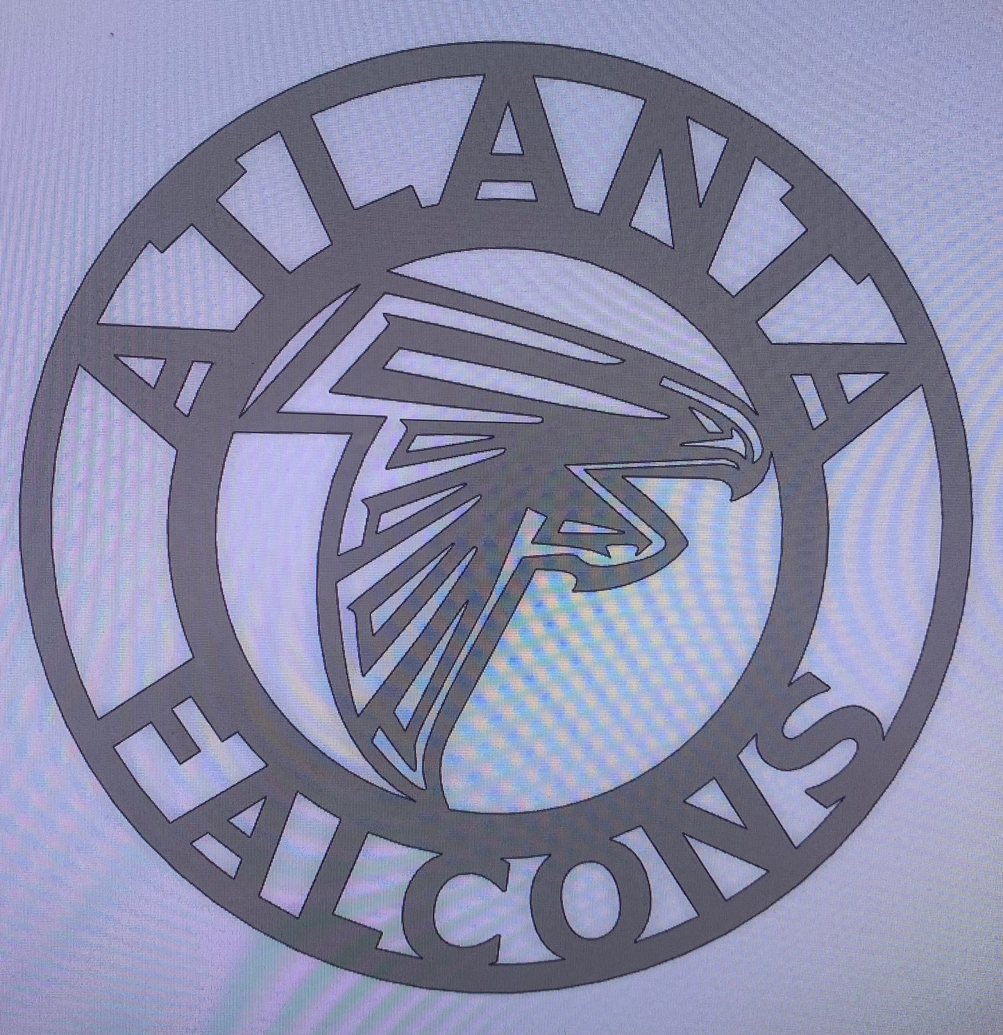 18", 24", 32", 36" ATLANTA FALCONS CUSTOM RAW METAL VINTAGE CRAFT TEAM SIGN HANDMADE