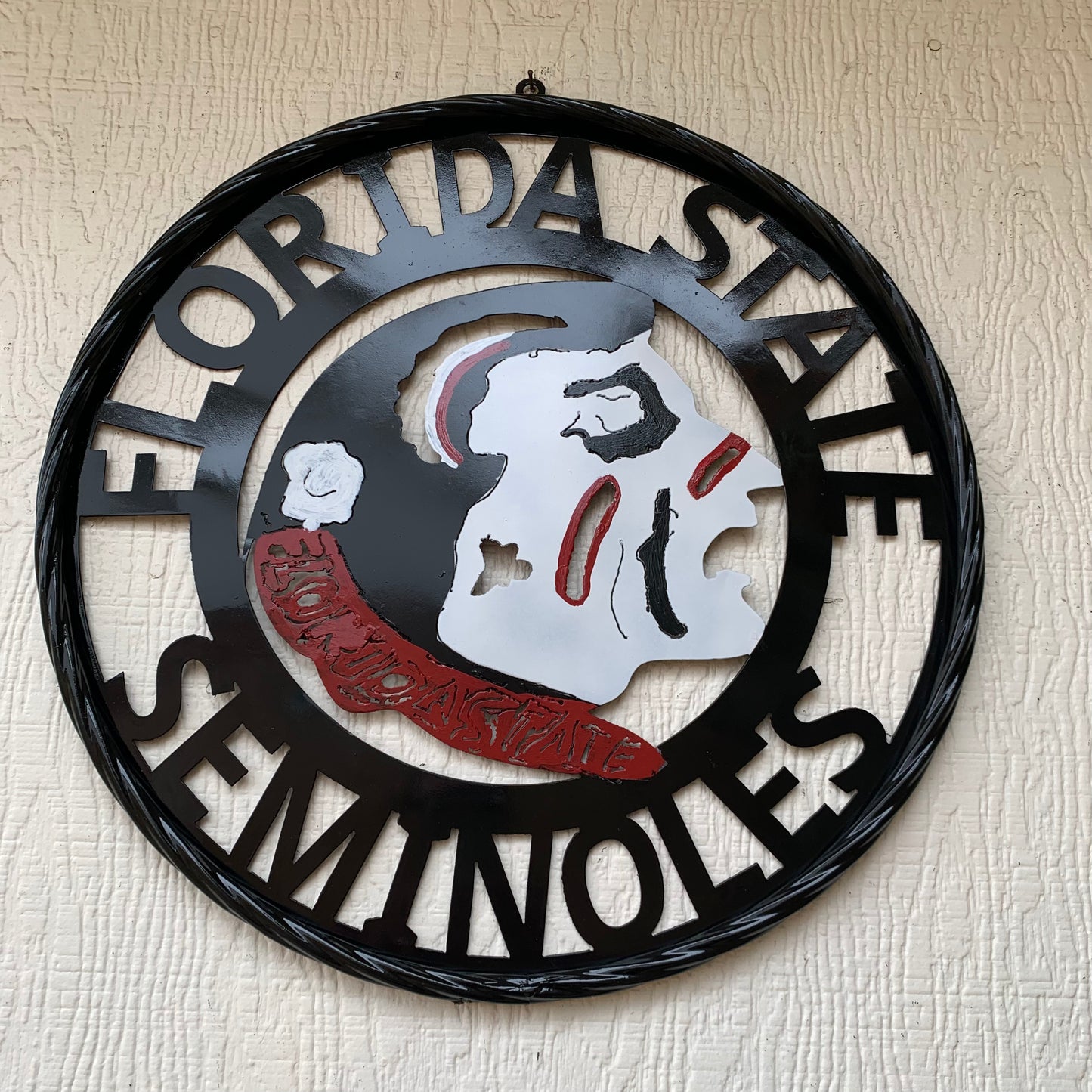 12", 18", 24", 32" FSU FLORIDA STATE SEMINOLES INDIAN LOGO METAL CUSTOM VINTAGE CRAFT TEAM SIGN