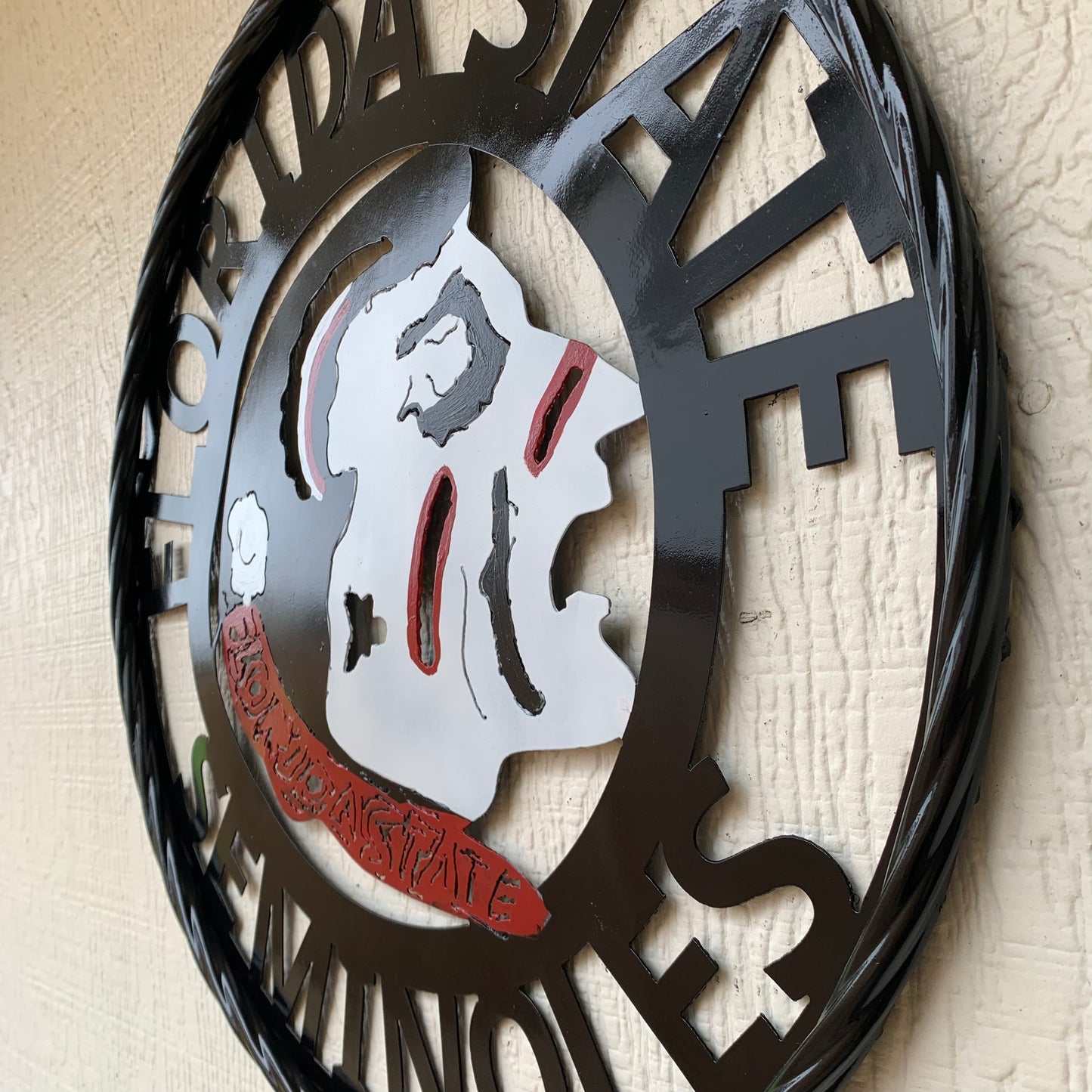 12", 18", 24", 32" FSU FLORIDA STATE SEMINOLES INDIAN LOGO METAL CUSTOM VINTAGE CRAFT TEAM SIGN