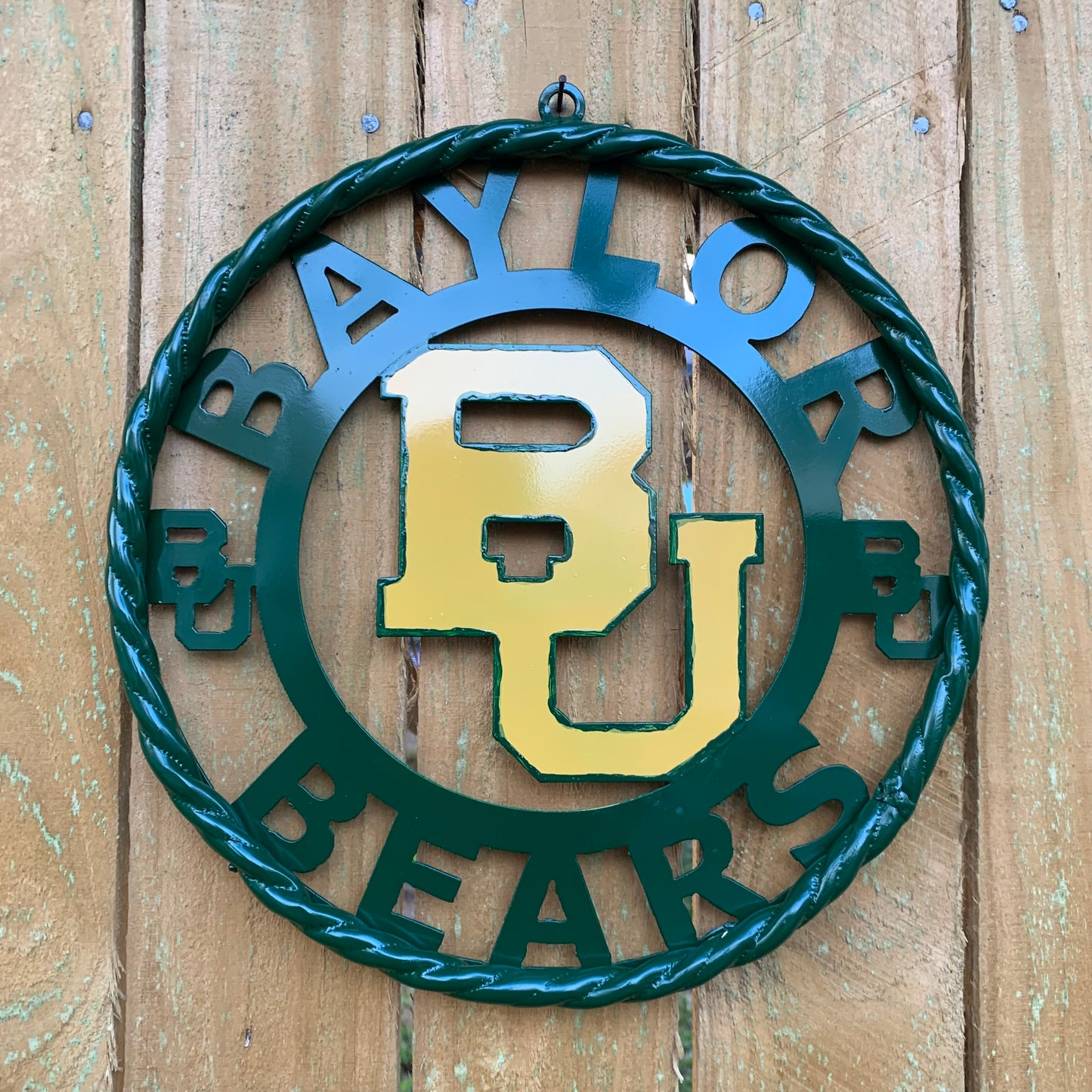 12",18",24",32" BAYLOR BEARS CUSTOM METAL VINTAGE CRAFT SIGN WESTERN HOME DECOR HANDMADE