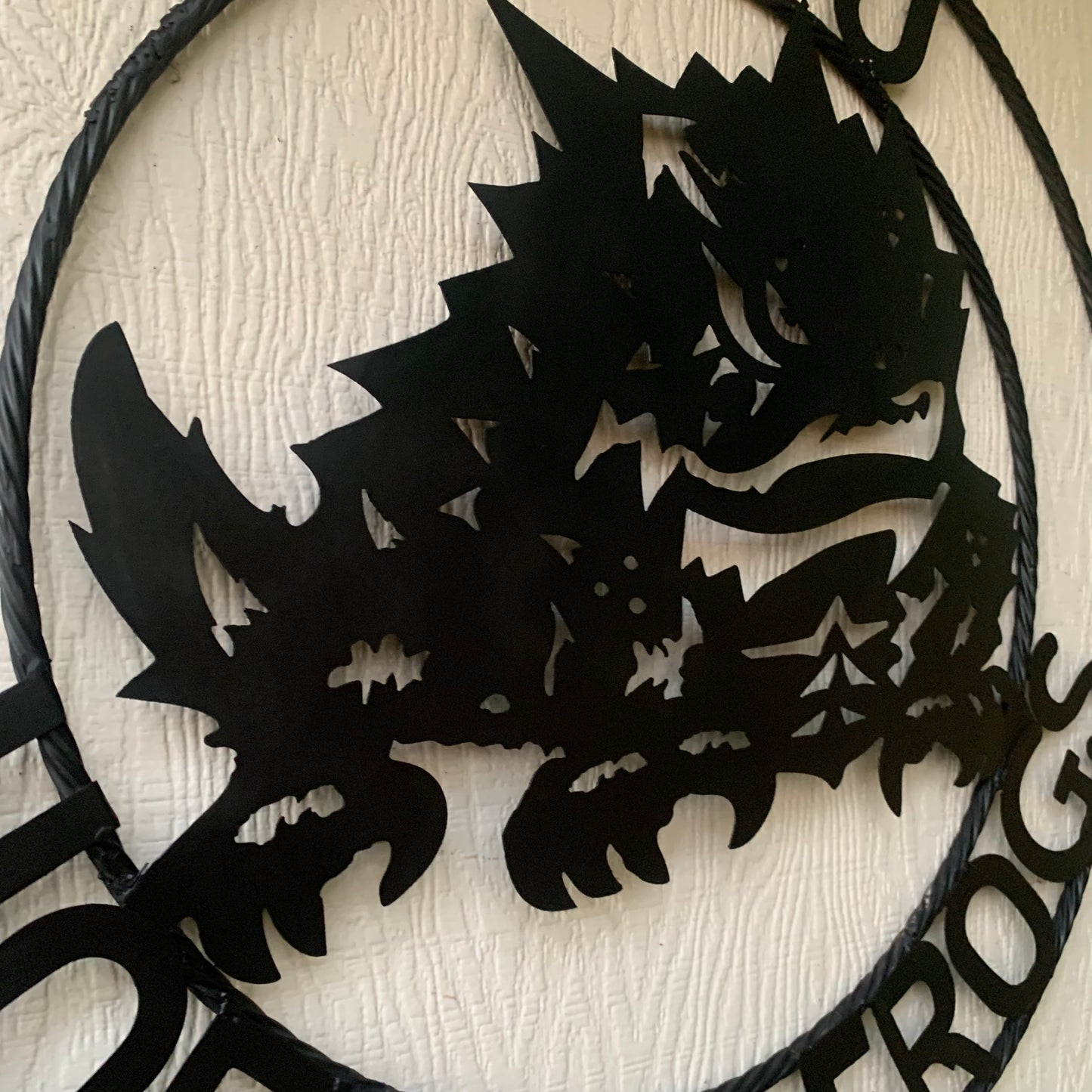TCU HORNED FROGS BLACK CUSTOM METAL VINTAGE CRAFT TEAM SIGN HANDMADE