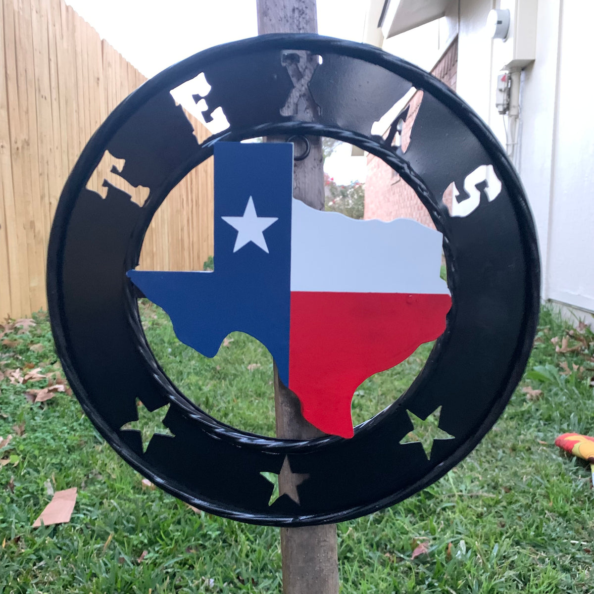12" STATE OF TEXAS MAP CUSTOM METAL VINTAGE CRAFT SIGN WESTERN HOME DECOR NEW
