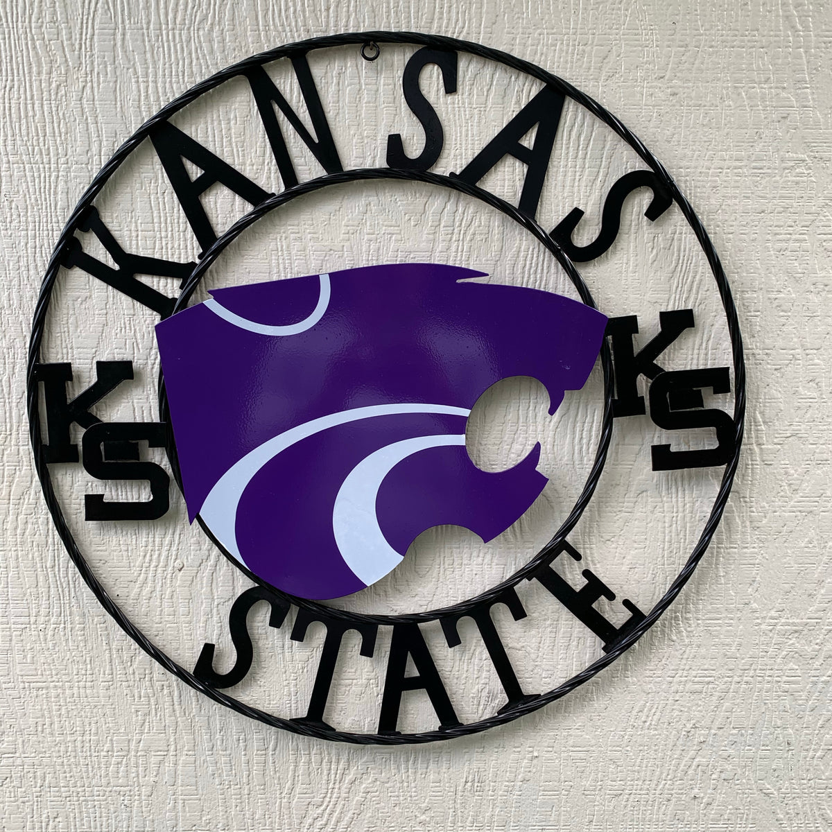 KANSAS STATE CUSTOM METAL VINTAGE CRAFT SIGN WALL ART TEAM SIGN HANDMADE #EH12127