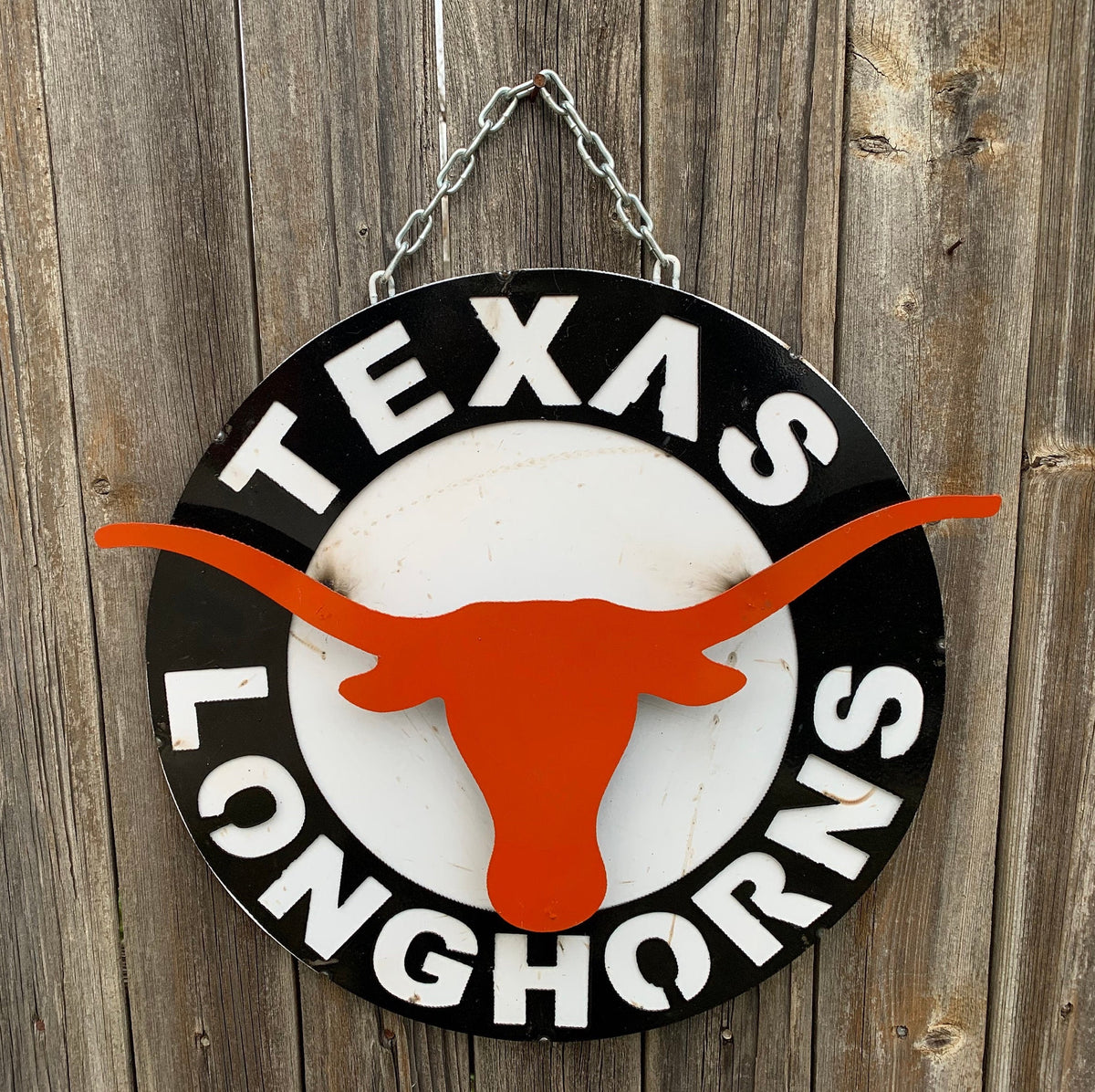 15" SPORTS CUSTOM DISC METAL VINTAGE CRAFT SIGN TEAM ART WESTERN HOME DECOR HANDMADE