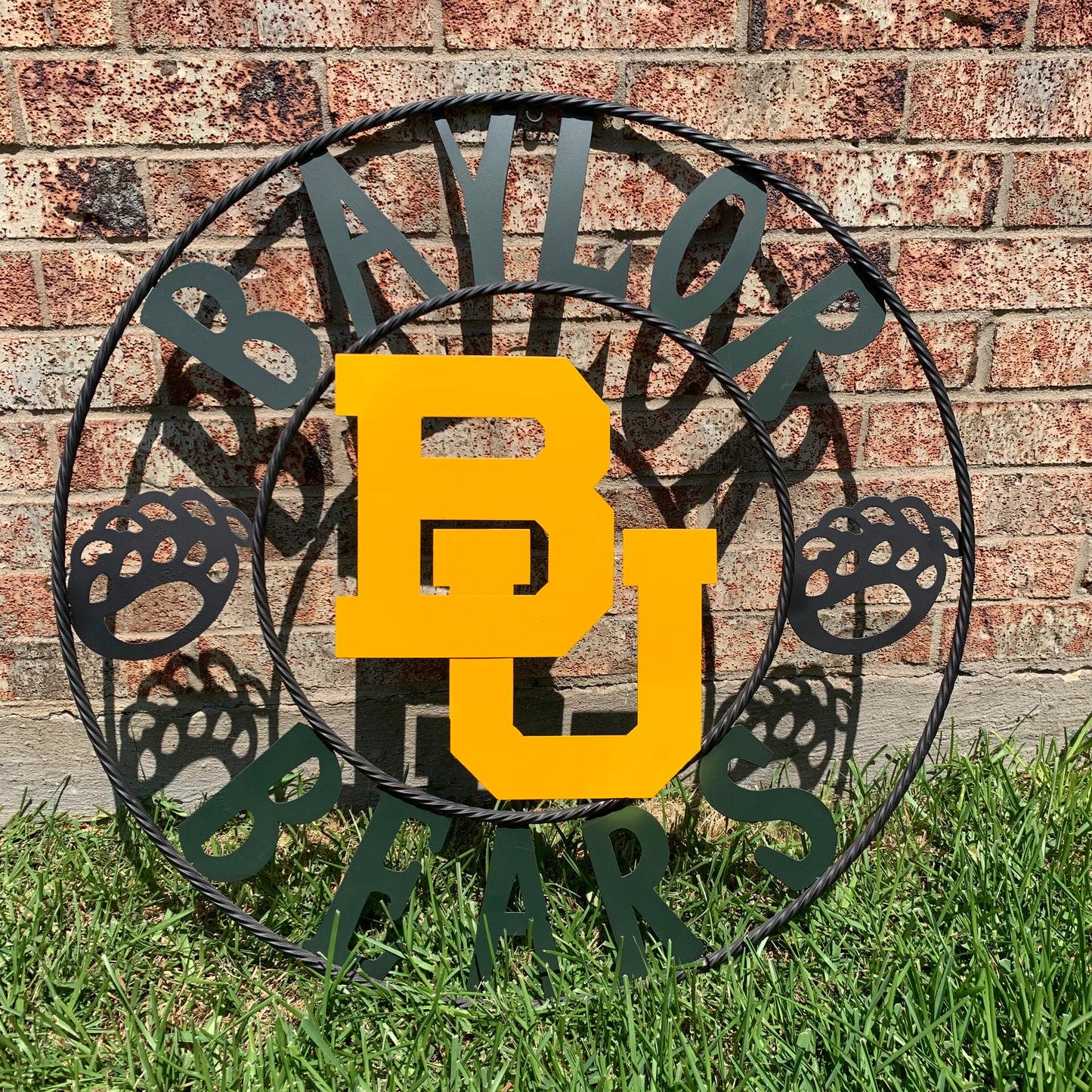 12", 18", 24", 32" BAYLOR BEARS CUSTOM METAL VINTAGE CRAFT WESTERN HOME DECOR HANDMADE