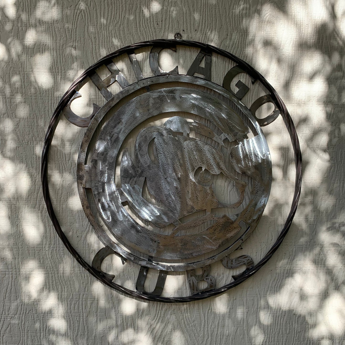 12", 18", 24", 32" CHICAGO CUBS CUSTOM RAW METAL VINTAGE CRAFT TEAM SPORTS SIGN HANDMADE
