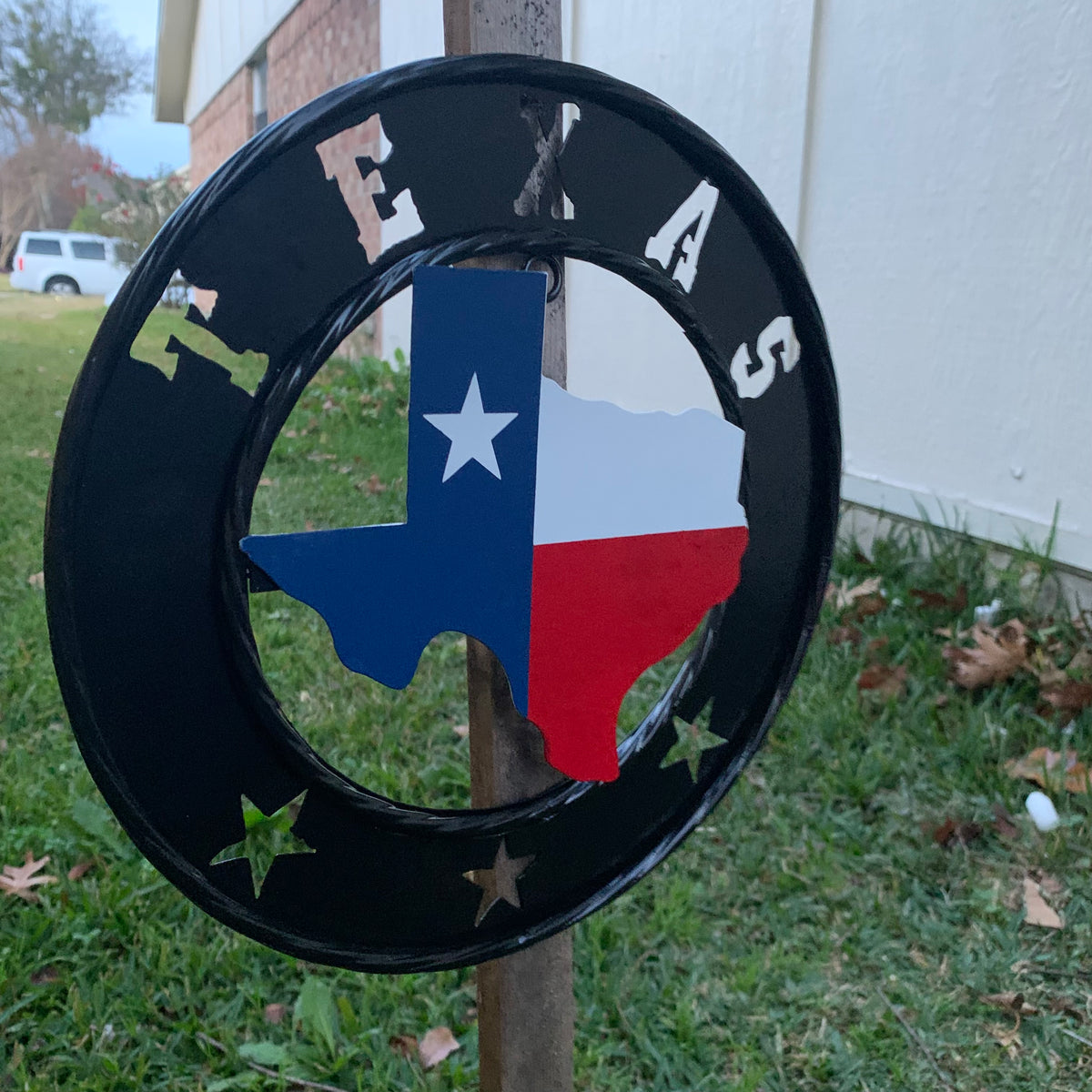 12" STATE OF TEXAS MAP CUSTOM METAL VINTAGE CRAFT SIGN WESTERN HOME DECOR NEW