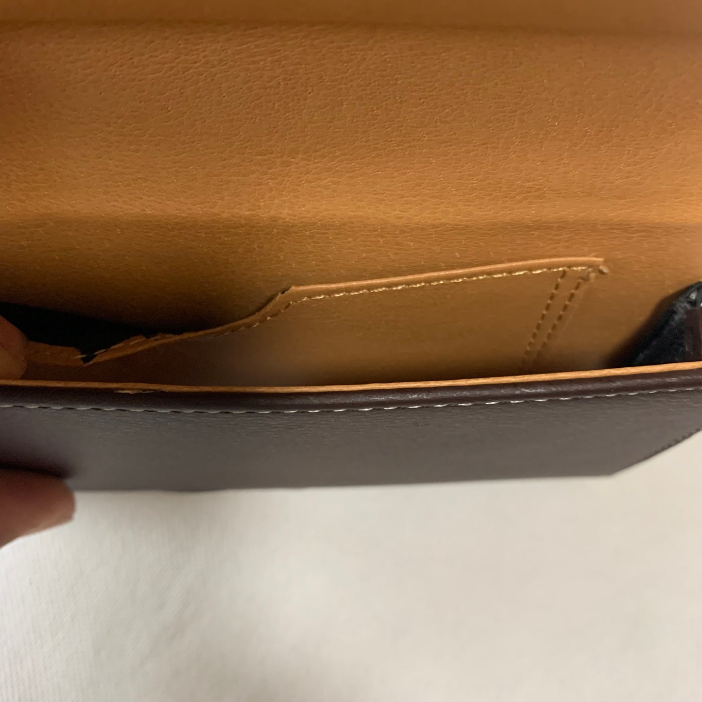 6.6" LUXMO COFFEE BROWN LEATHER EXTRA LARGE POUCH BELT LOOP HOLSTER CELL PHONE CASE UNIVERSAL OVERSIZE #LU20