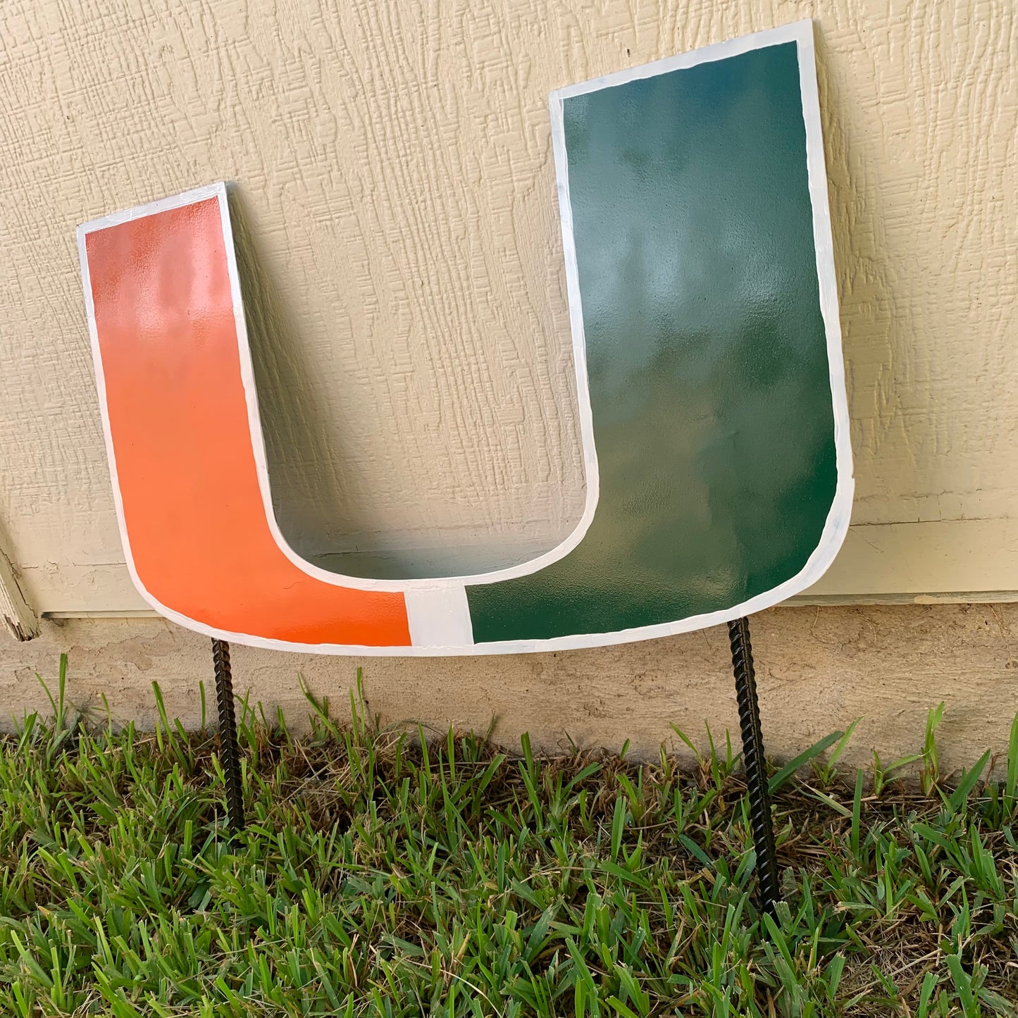 24"x15" MIAMI HURRICANES CUSTOM METAL VINTAGE CRAFT SIGN WESTERN HOME DECOR HANDMADE LASER CUT