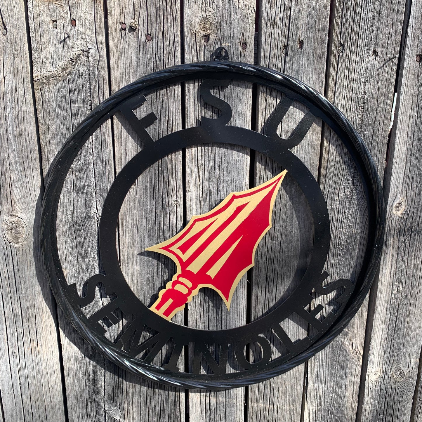 FSU SEMINOLES FLORIDA METAL CUSTOM VINTAGE CRAFT TEAM SIGN HANDMADE 12",18",24",36"