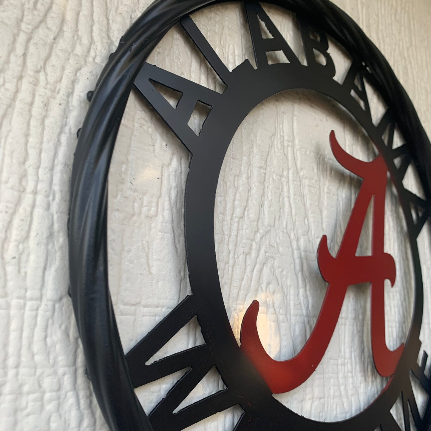 ALABAMA WELCOME RED & BLACK CUSTOM METAL VINTAGE SIGN TEAM HANDMADE