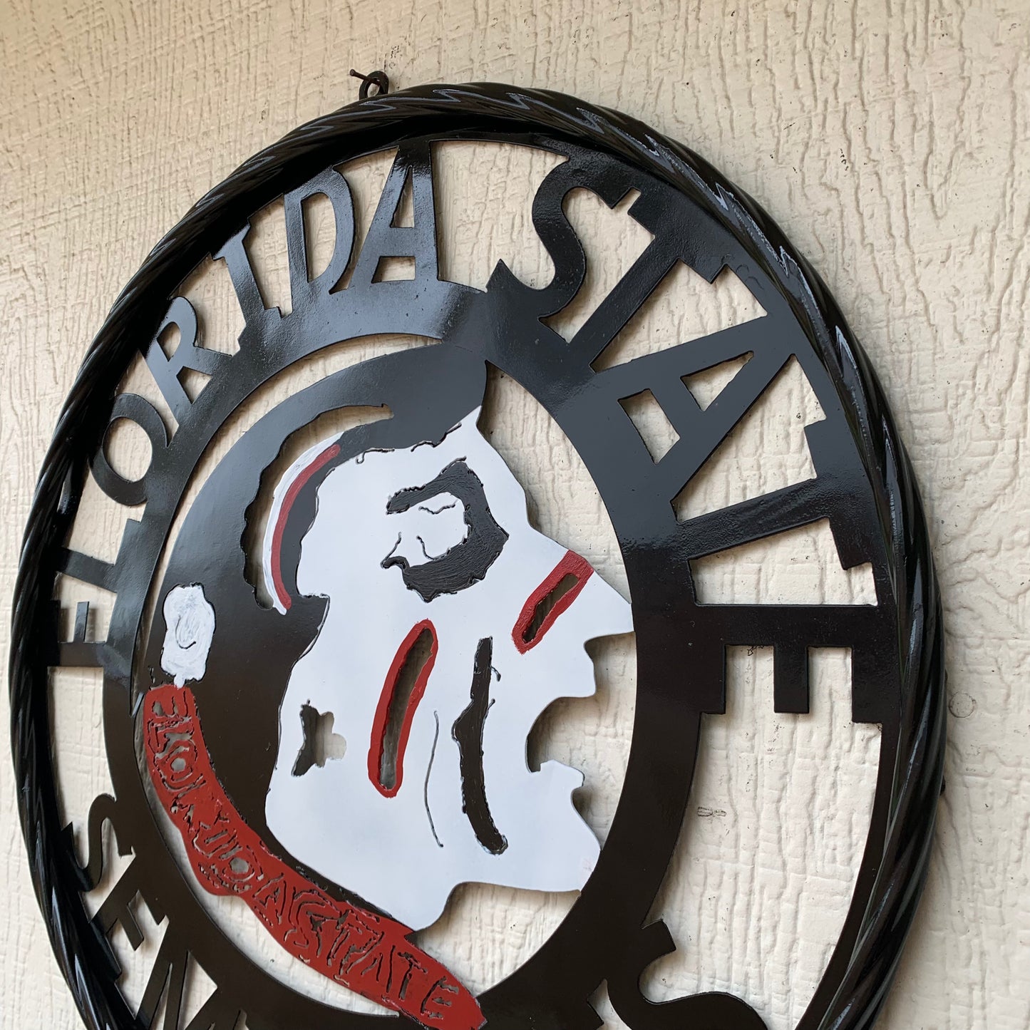 12", 18", 24", 32" FSU FLORIDA STATE SEMINOLES INDIAN LOGO METAL CUSTOM VINTAGE CRAFT TEAM SIGN