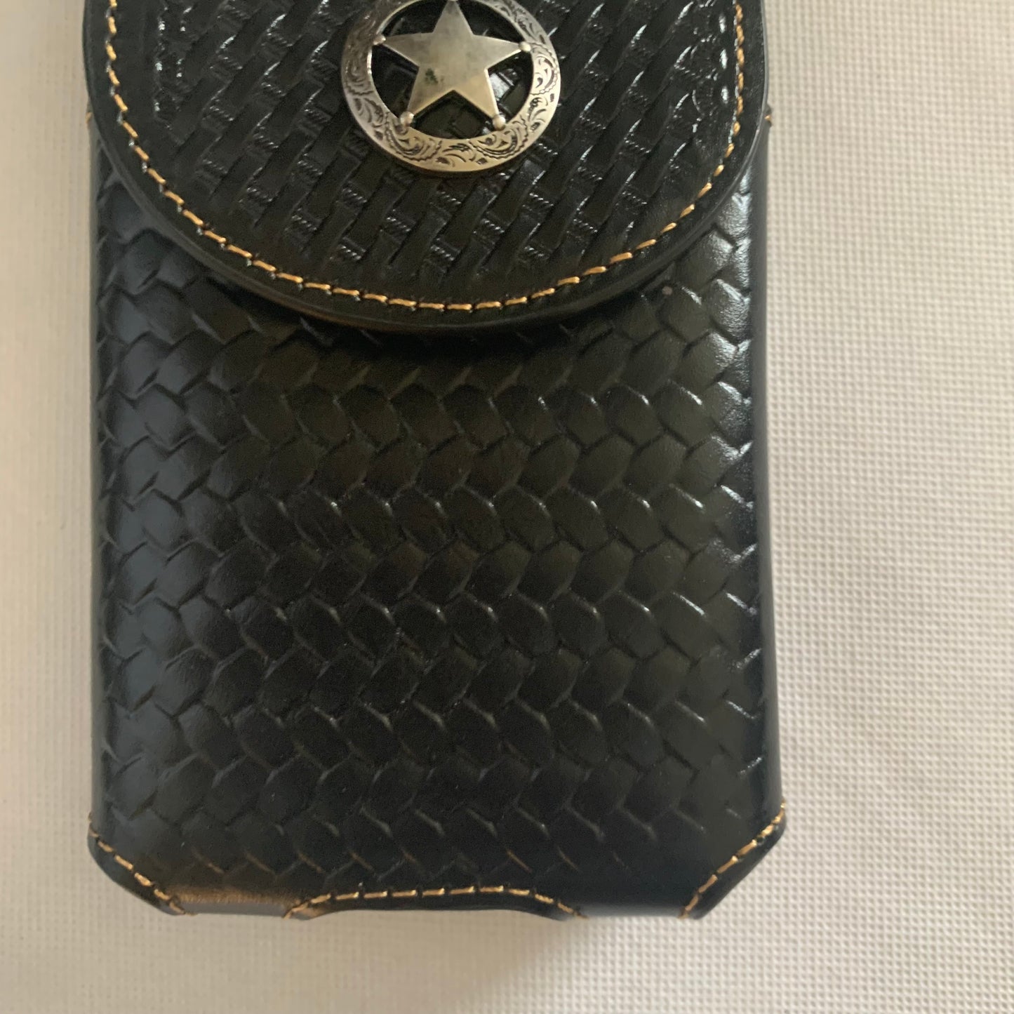 7" LONESTAR BROWN LEATHER POUCH EXTRA LARGE  BELT LOOP HOLSTER CELL PHONE CASE UNIVERSAL OVERSIZE #EH12701--FREE SHIPPING