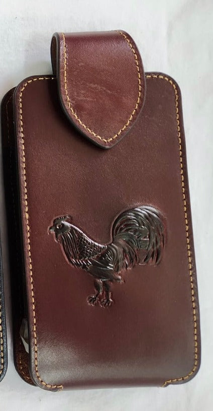 7" LEATHER HOLSTER POUCH WESTERN PHONE CRAFT EXTRA LARGE  BELT LOOP HOLSTER CELL PHONE CASE UNIVERSAL OVERSIZE