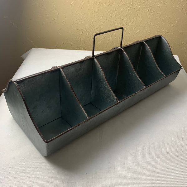 20" CADDY METAL UTENSILS, TOOLS, STORAGE BUCKET WESTERN HOME DECOR NEW