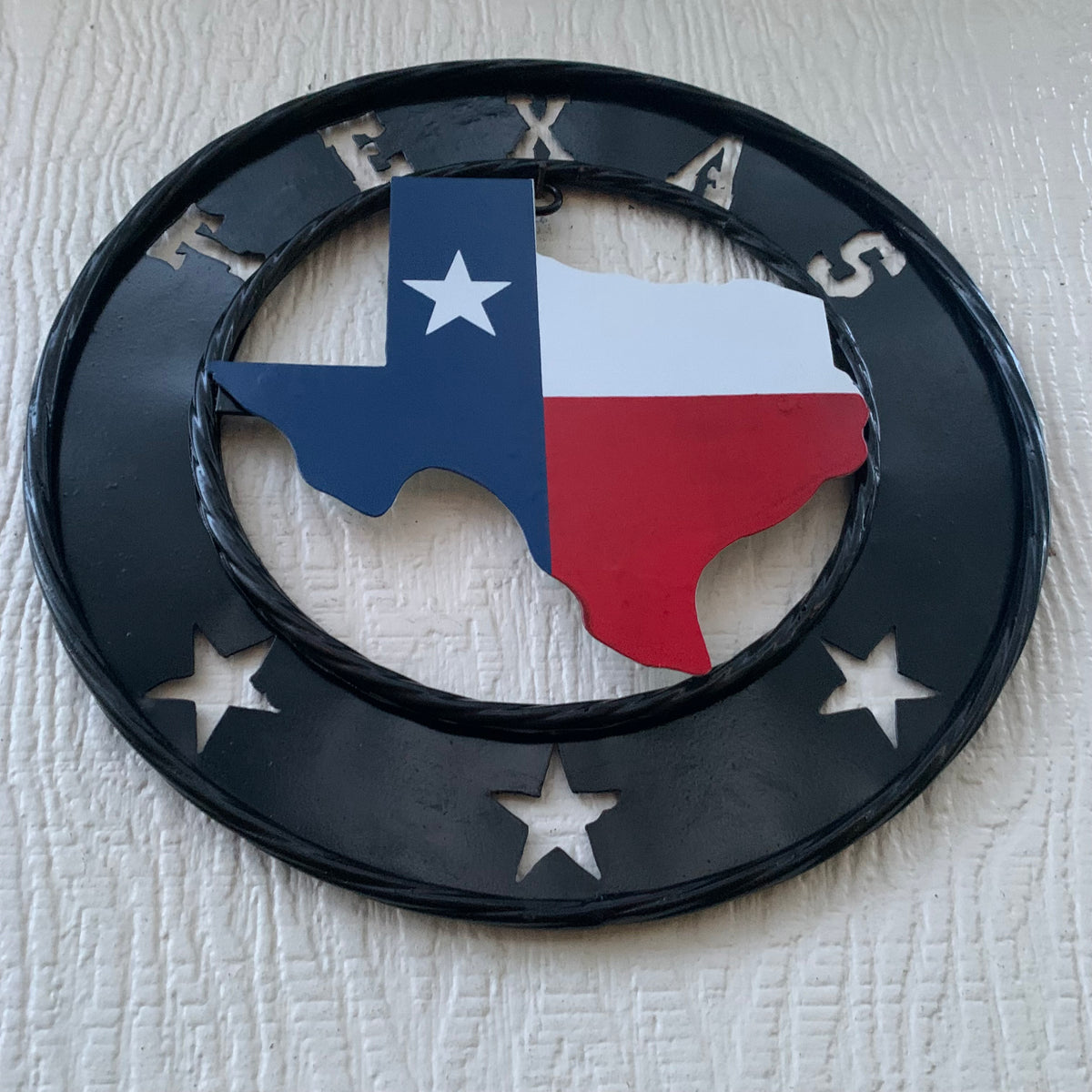 12" STATE OF TEXAS MAP CUSTOM METAL VINTAGE CRAFT SIGN WESTERN HOME DECOR NEW