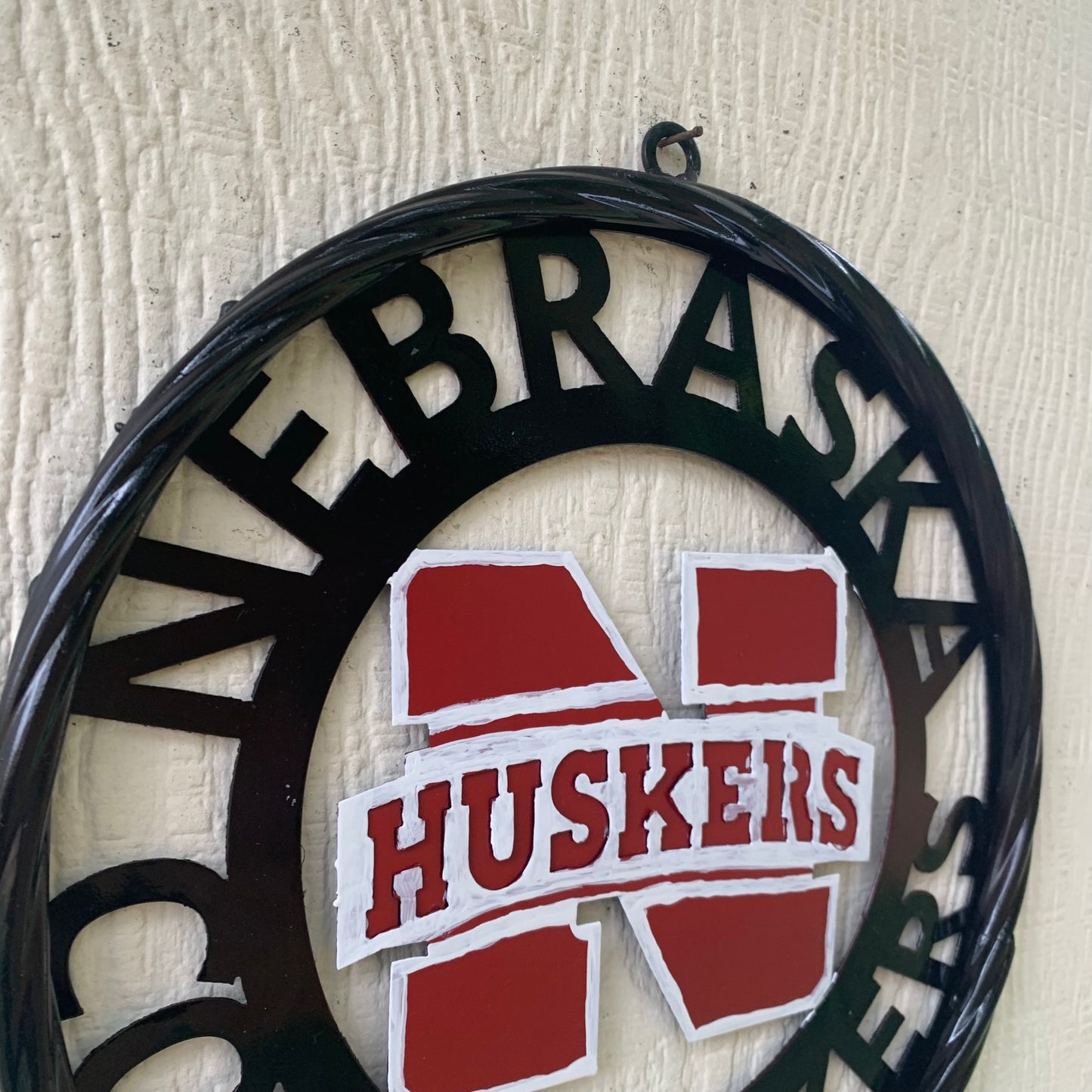 NEBRASKA HUSKERS METAL CUSTOM VINTAGE CRAFT TEAM SIGN WESTERN HOME DECOR HANDMADE 12",18",24",36"