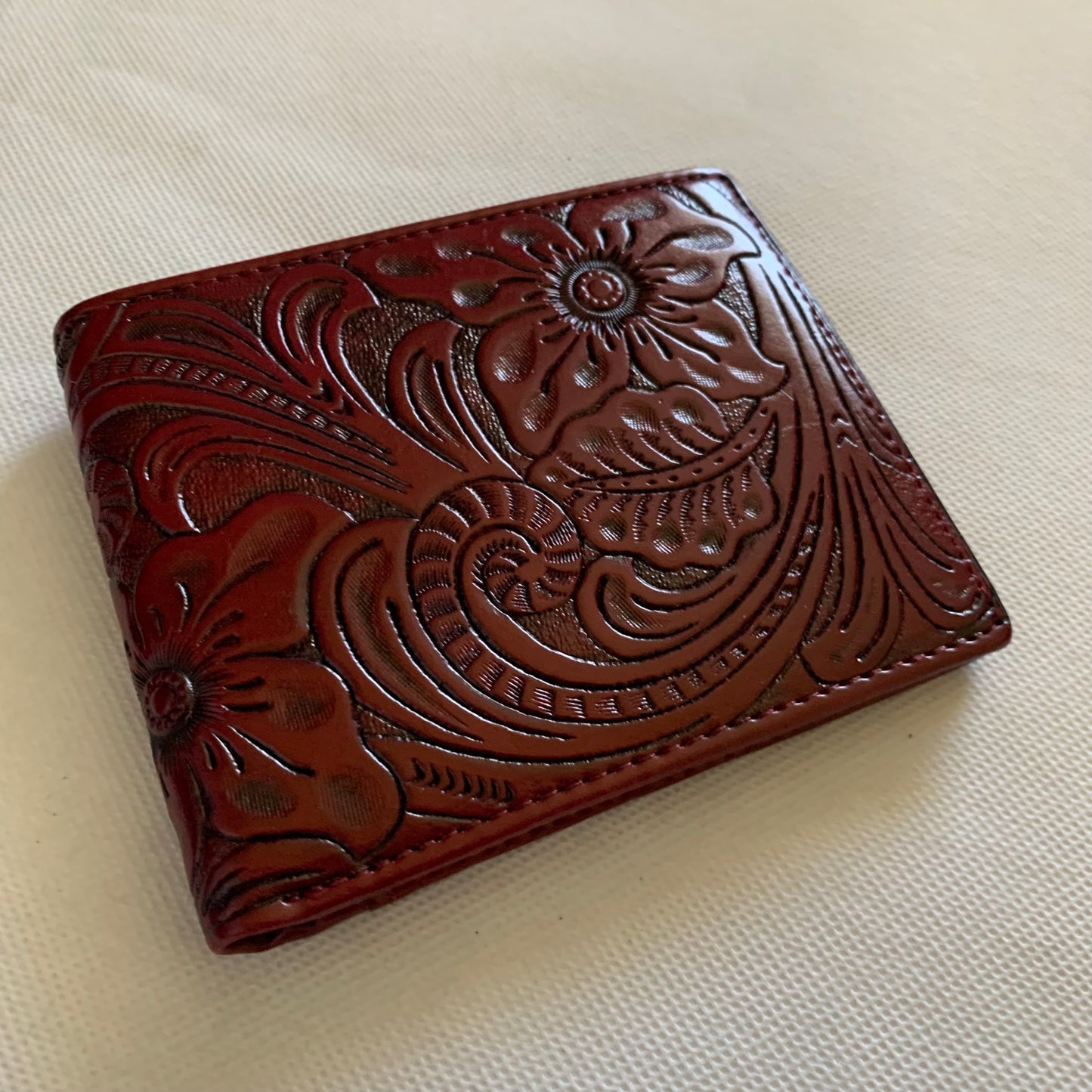 5" MEN'S WALLET GENUINE LEATHER BIFOLD WESTERN STYLE WALLET NEW