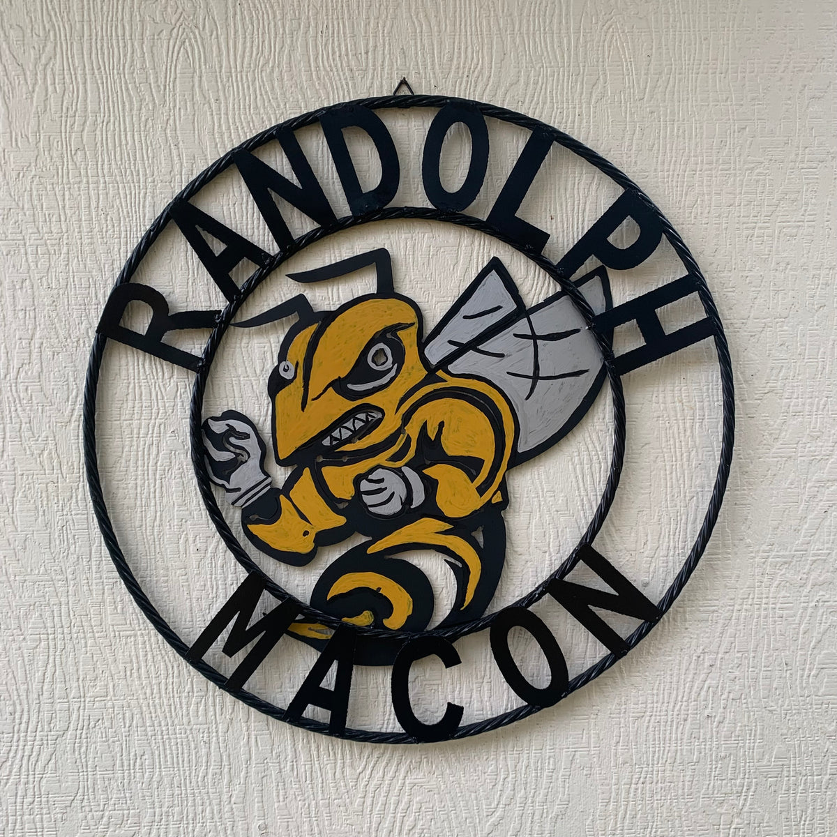 RANDOLPH MACON CUSTOM METAL VINTAGE CRAFT TEAM SIGN HANDMADE 12",18",24",32" SIZES