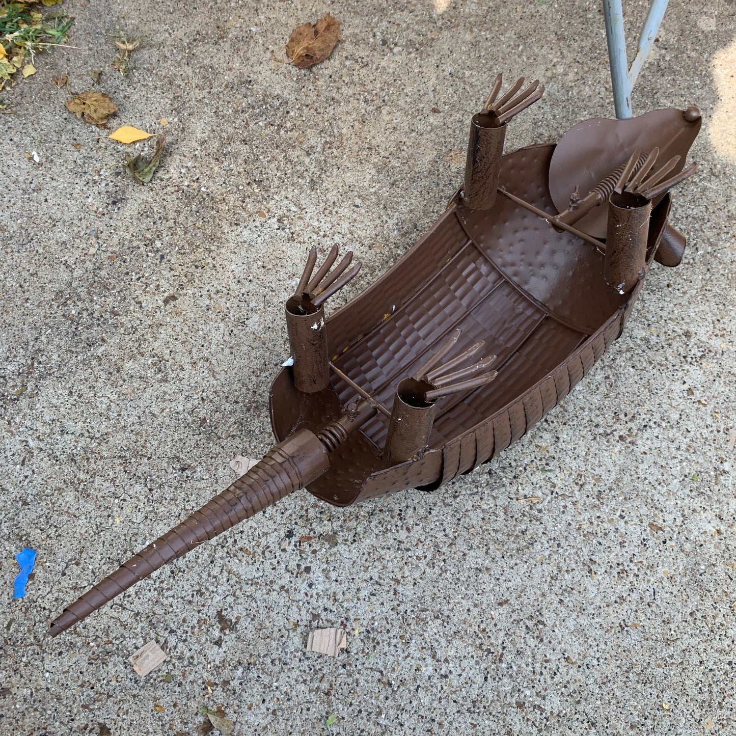 TEXAS FLAG ARMADILLO GARDEN ANIMAL SCULPTURE YARD ART METAL DECOR ORNAMENT PATRIOTIC DECOR HANDMADE #EH12220 30",22",14",10"