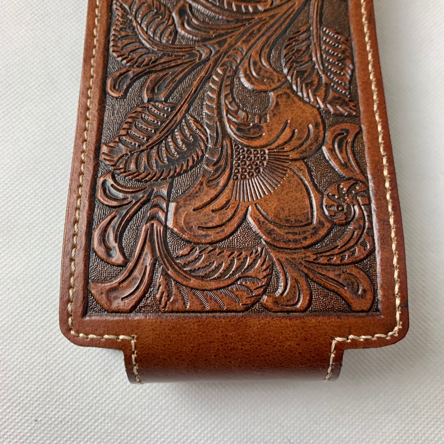 #WS341F 7" LONE STAR LEATHER HOLSTER COFEE BROWN LEATHER POUCH EXTRA LARGE  BELT LOOP HOLSTER CELL PHONE CASE UNIVERSAL OVERSIZE--FREE SHIPPING