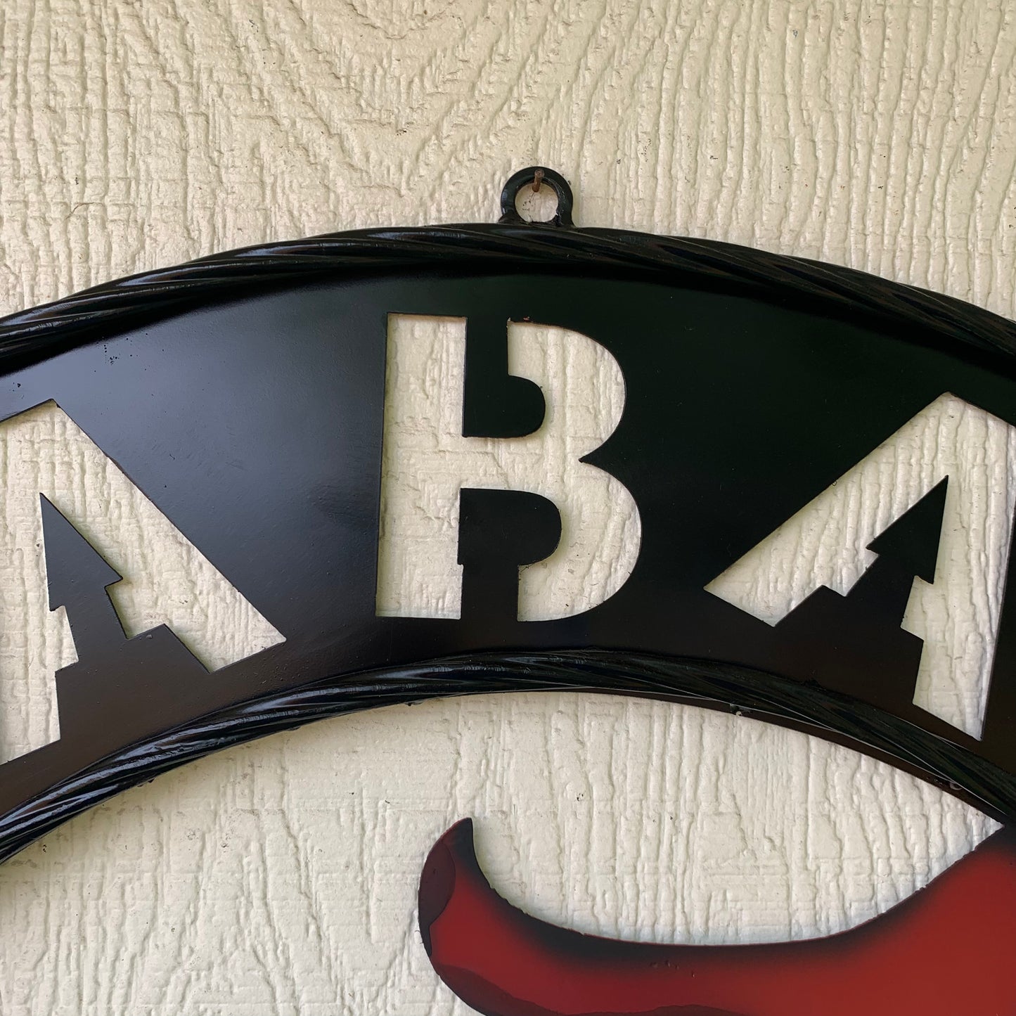 ALABAMA CRIMSON TIDE WIDE BAND RING CUSTOM METAL VINTAGE SIGN TEAM SPORTS HANDMADE