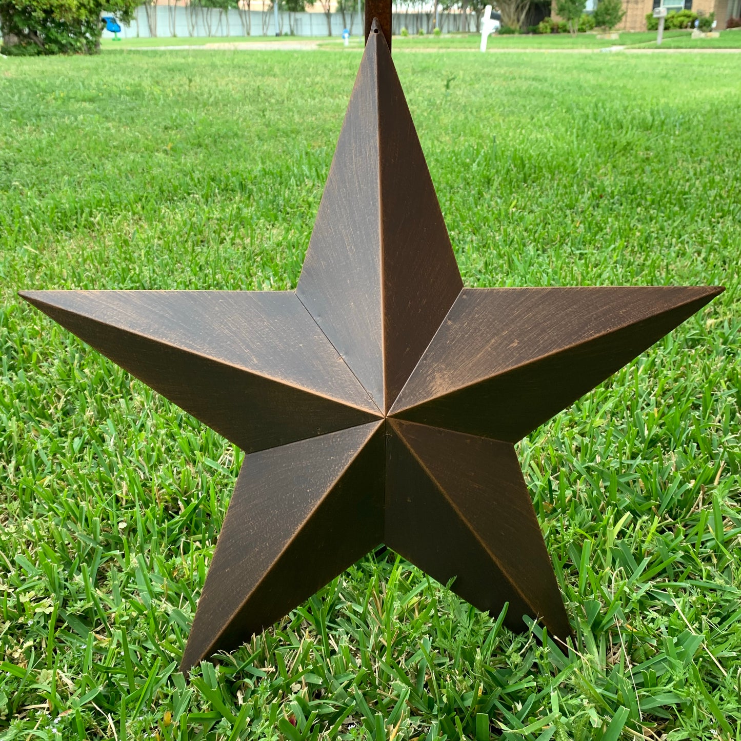 12",16",22",24",30",36" RUSTIC BRONZE BARN STAR 5 POINT METAL STAR OF DAVID WESTERN HOME DECOR HANDMADE NEW 3" TO 36"-#EH10044