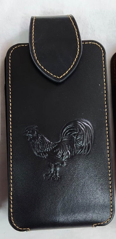 7" LEATHER HOLSTER POUCH WESTERN PHONE CRAFT EXTRA LARGE  BELT LOOP HOLSTER CELL PHONE CASE UNIVERSAL OVERSIZE