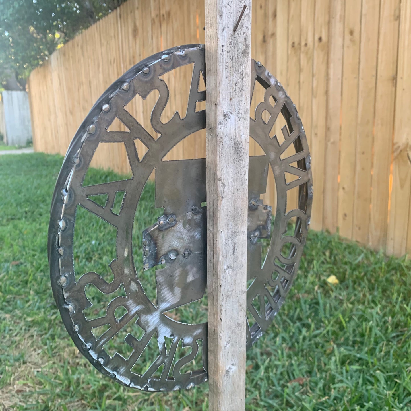 12", 18", 24", 32" NEBRASKA HUSKERS RAW METAL CUSTOM VINTAGE CRAFT TEAM SIGN