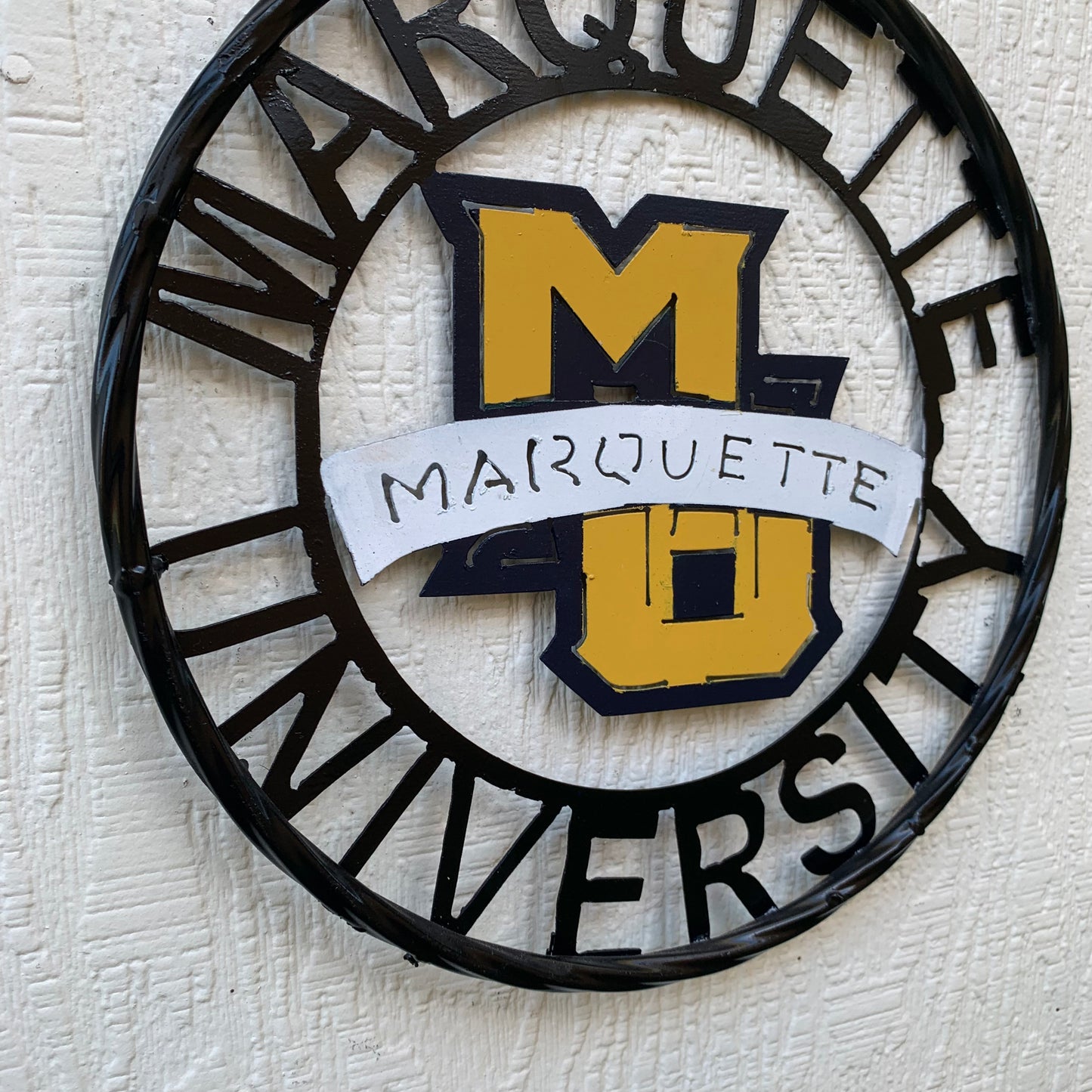 12",18",24" MARQUETTE METAL CUSTOM VINTAGE CRAFT WALL ART TEAM SIGN HANDMADE