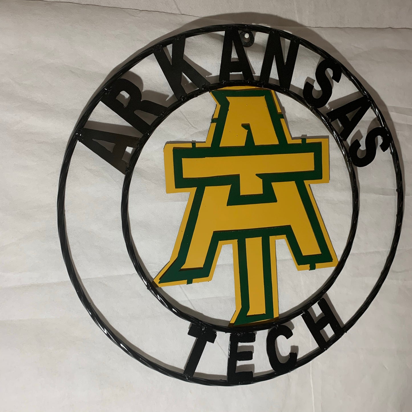 ARKANSAS TECH CUSTOM METAL VINTAGE CRAFT SIGN TEAM WESTERN HOME DECOR HANDMADE