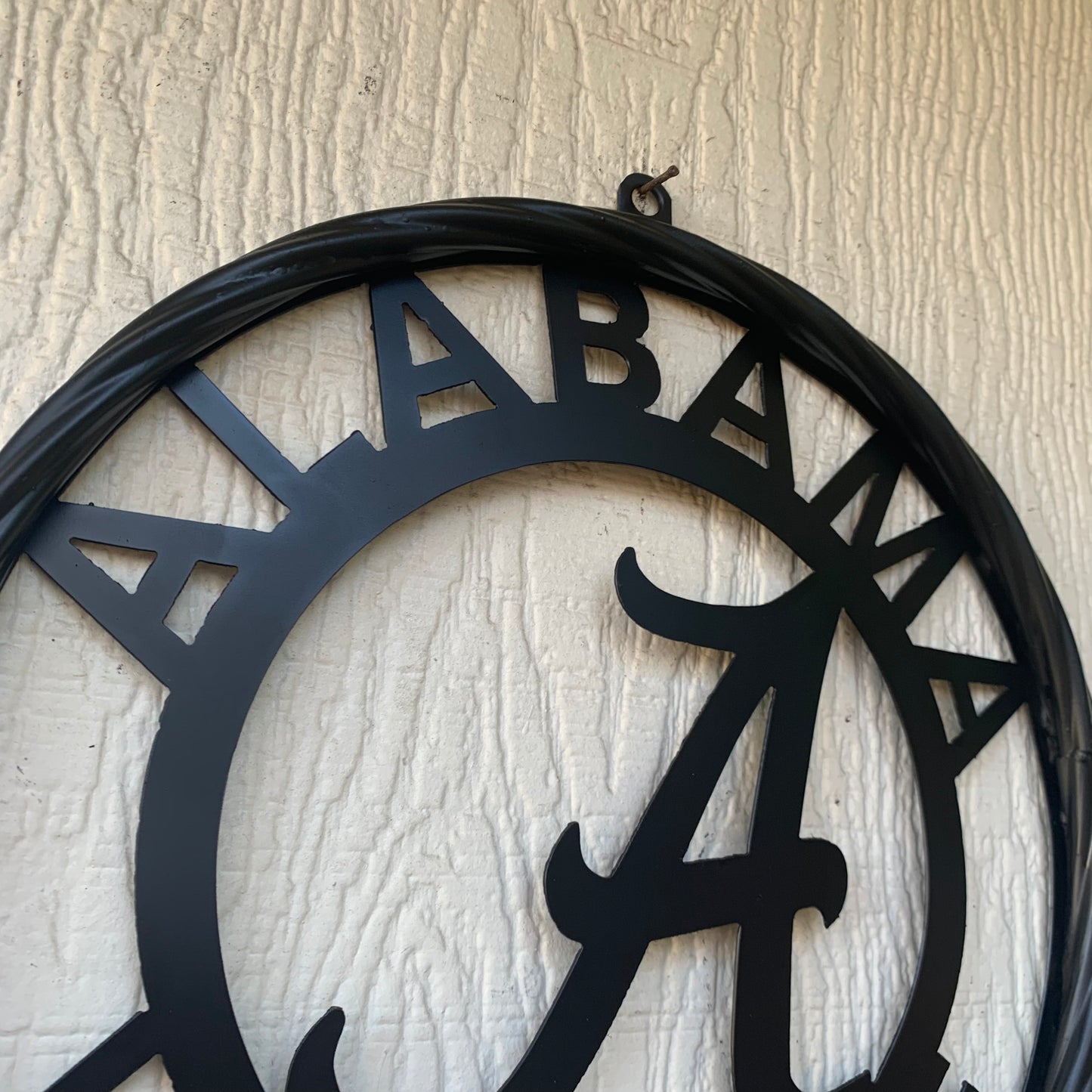 ALABAMA WELCOME CUSTOM ALL BLACK METAL VINTAGE SIGN TEAM HANDMADE
