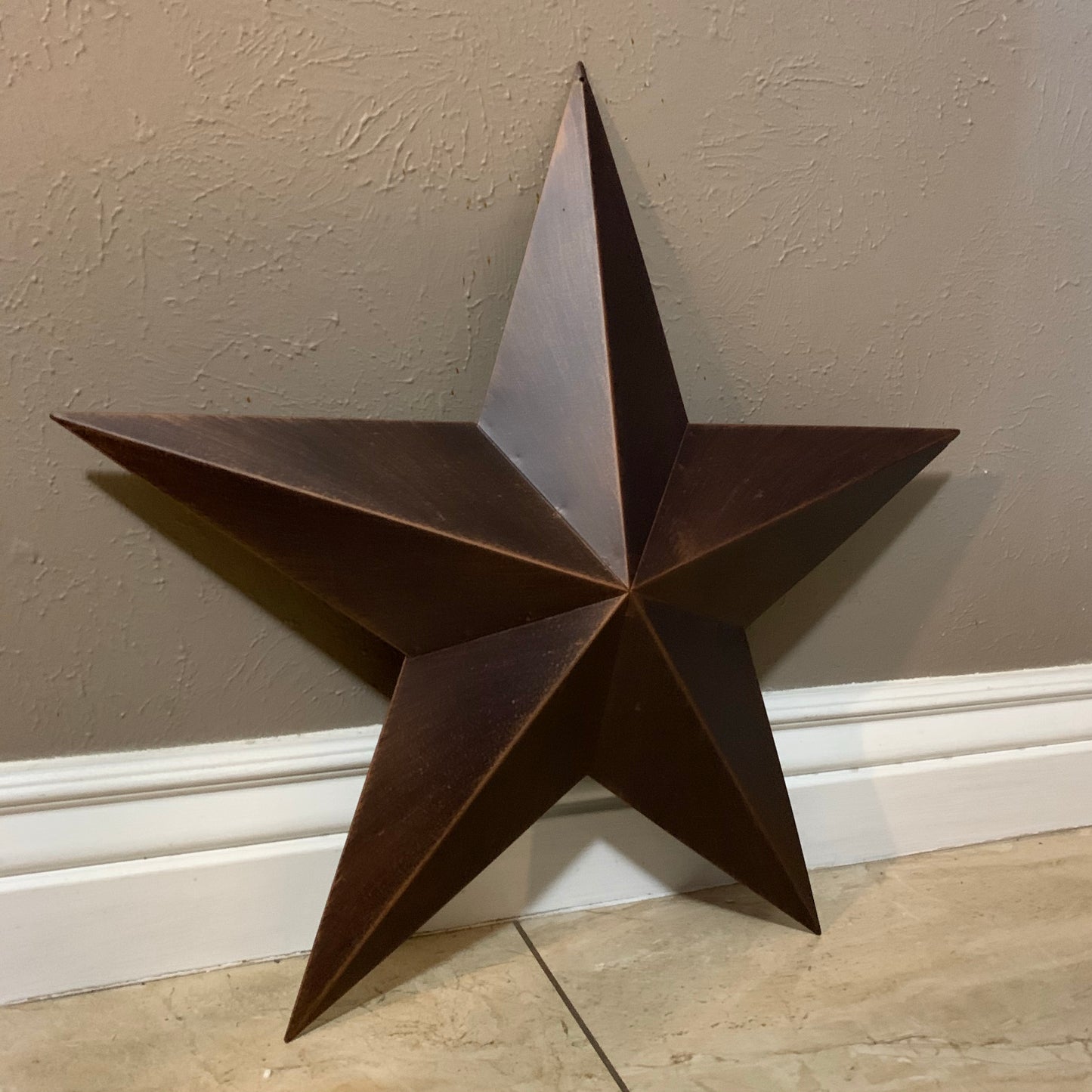 12",16",22",24",30",36" RUSTIC BRONZE BARN STAR 5 POINT METAL STAR OF DAVID WESTERN HOME DECOR HANDMADE NEW 3" TO 36"-#EH10044