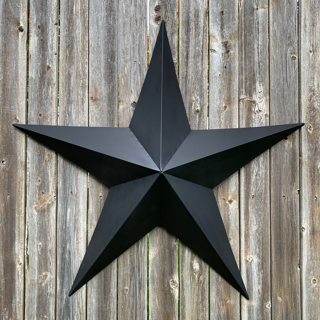 CVHOMEDECO Set Di 6 Stelle In Metallo Rustico – Antiche Vintage – Arrugginito/Nero – 14 Cm – Decorazione Parete, Porta, Albero Di Natale