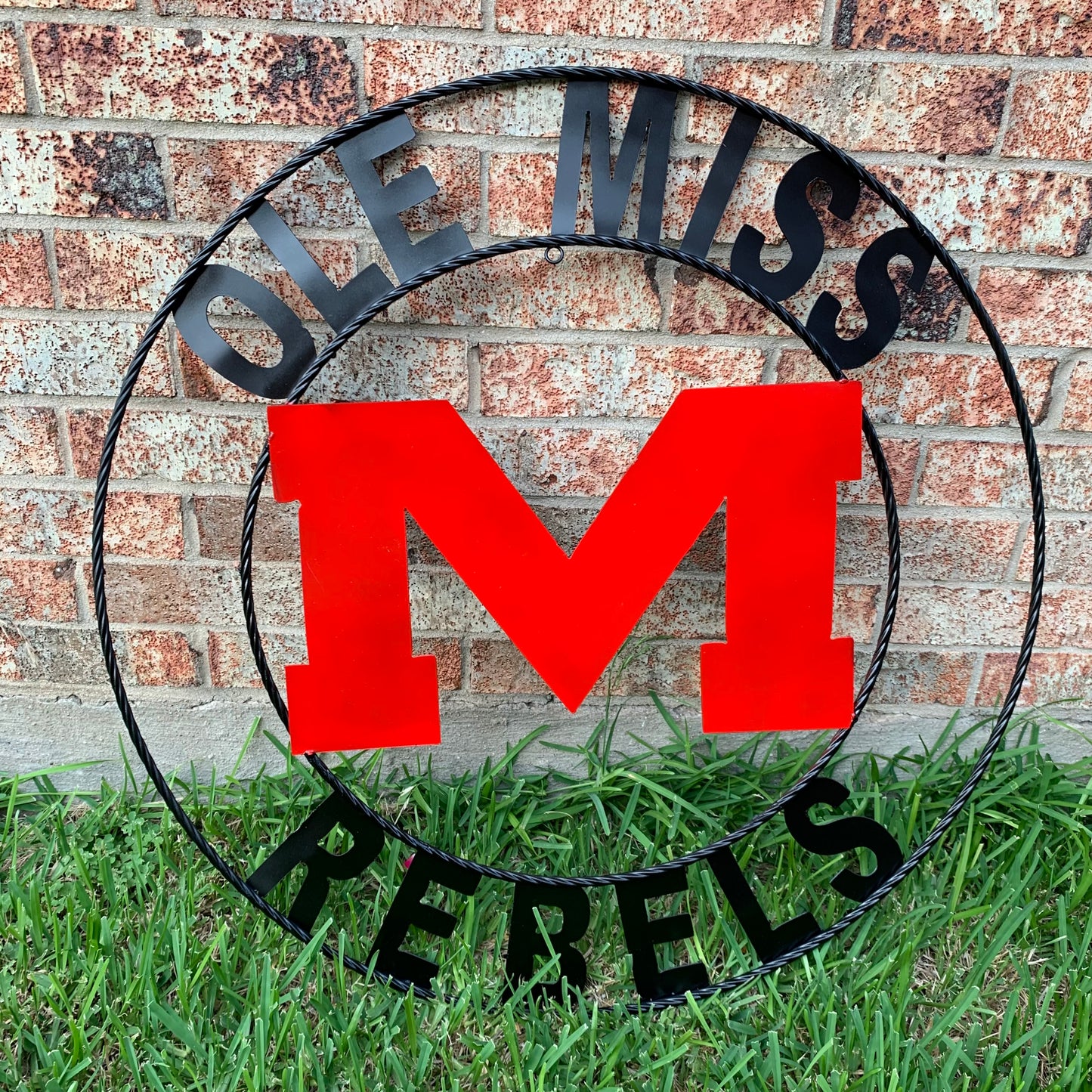12", 18", 24", 32" OLE MISS REBELS MISSISSIPPI CUSTOM METAL TEAM VINTAGE SIGN