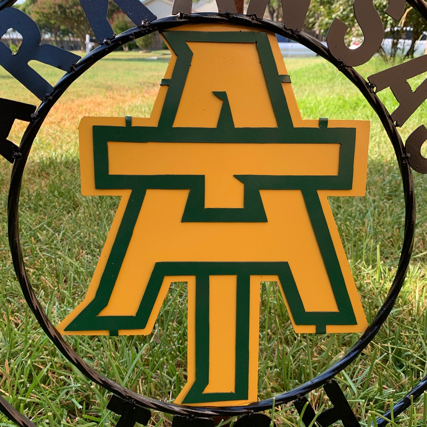 ARKANSAS TECH CUSTOM METAL VINTAGE CRAFT SIGN TEAM WESTERN HOME DECOR HANDMADE