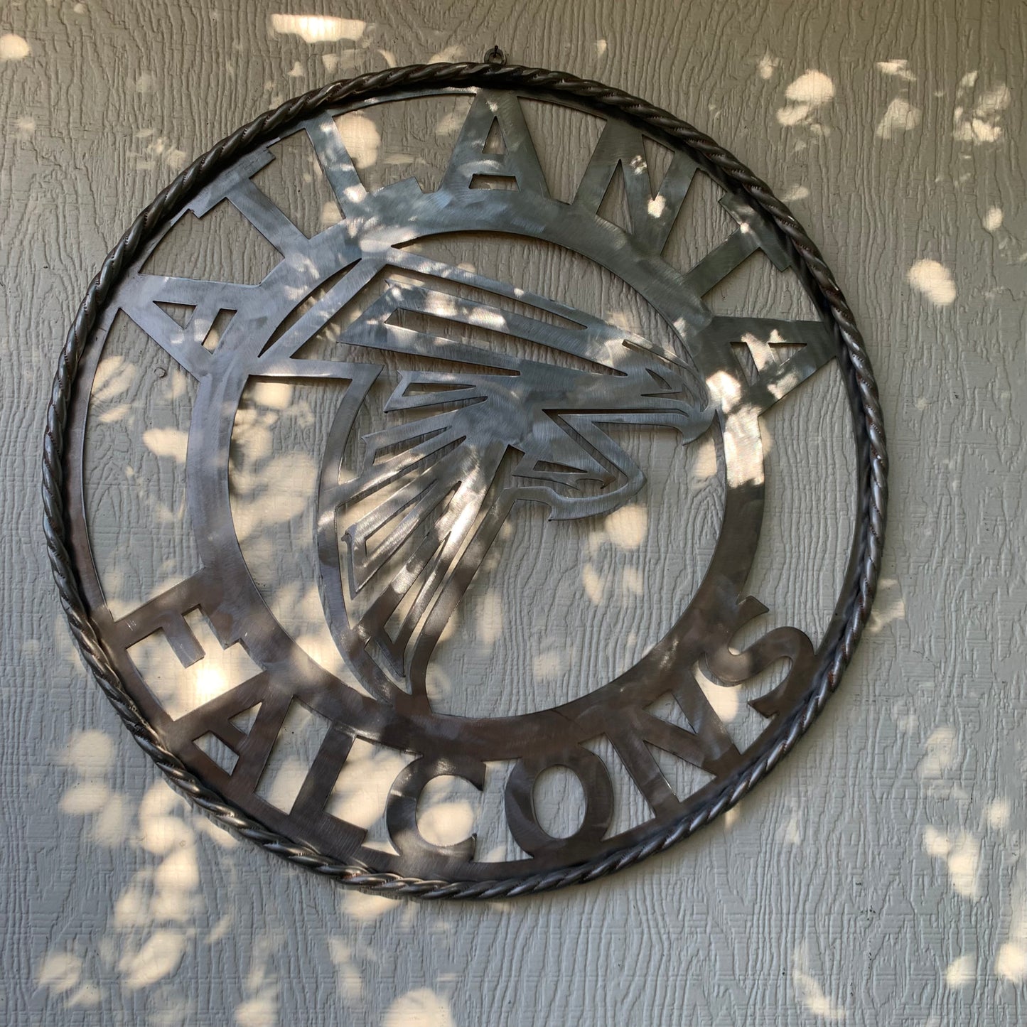 18", 24", 32", 36" ATLANTA FALCONS CUSTOM RAW METAL VINTAGE CRAFT TEAM SIGN HANDMADE