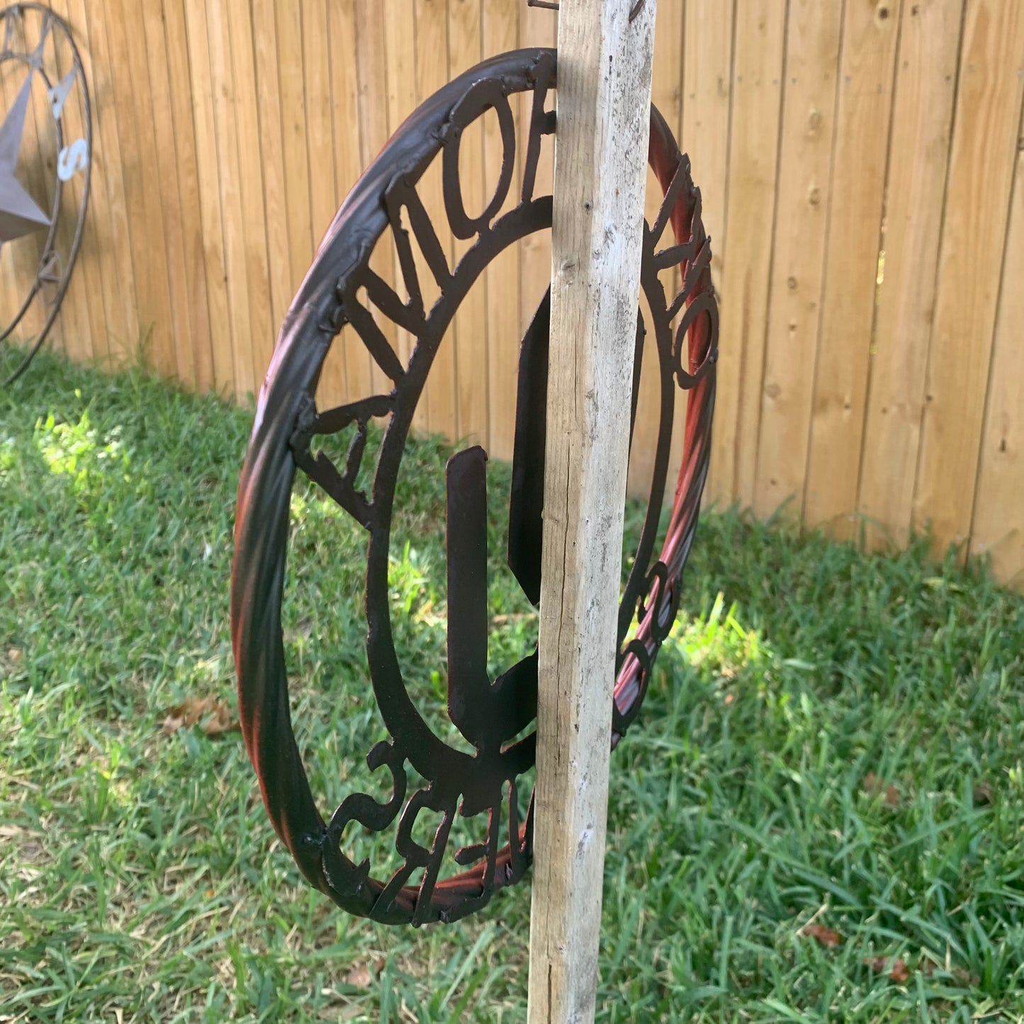 OU OKLAHOMA SOONERS RUSTIC RED METAL CUSTOM VINTAGE CRAFT WALL ART TEAM SIGN HANDMADE 12", 18", 24", 32"