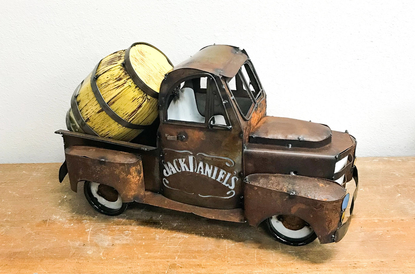 20" MULTI STYLE PICKUP TRUCK METAL GARDEN ART FIGURINE OUTDOOR & INDOOR FARM HOUSE WESTERN HOME DECOR HANDMADE NEW: 20"L X 10"W X 12" H