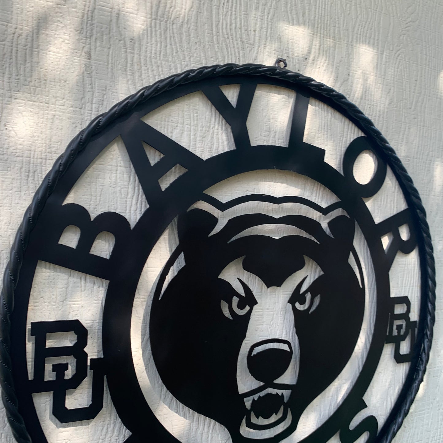 12", 18", 24", 32" BAYLOR BEARS ALL BLACK CUSTOM METAL VINTAGE TEAM SIGN WALL ART WESTERN HOME DECOR