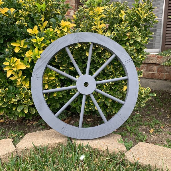 16",24",30" WAGON WHEEL GREY BARN WOOD WESTERN HOME DECOR HANDMADE NEW