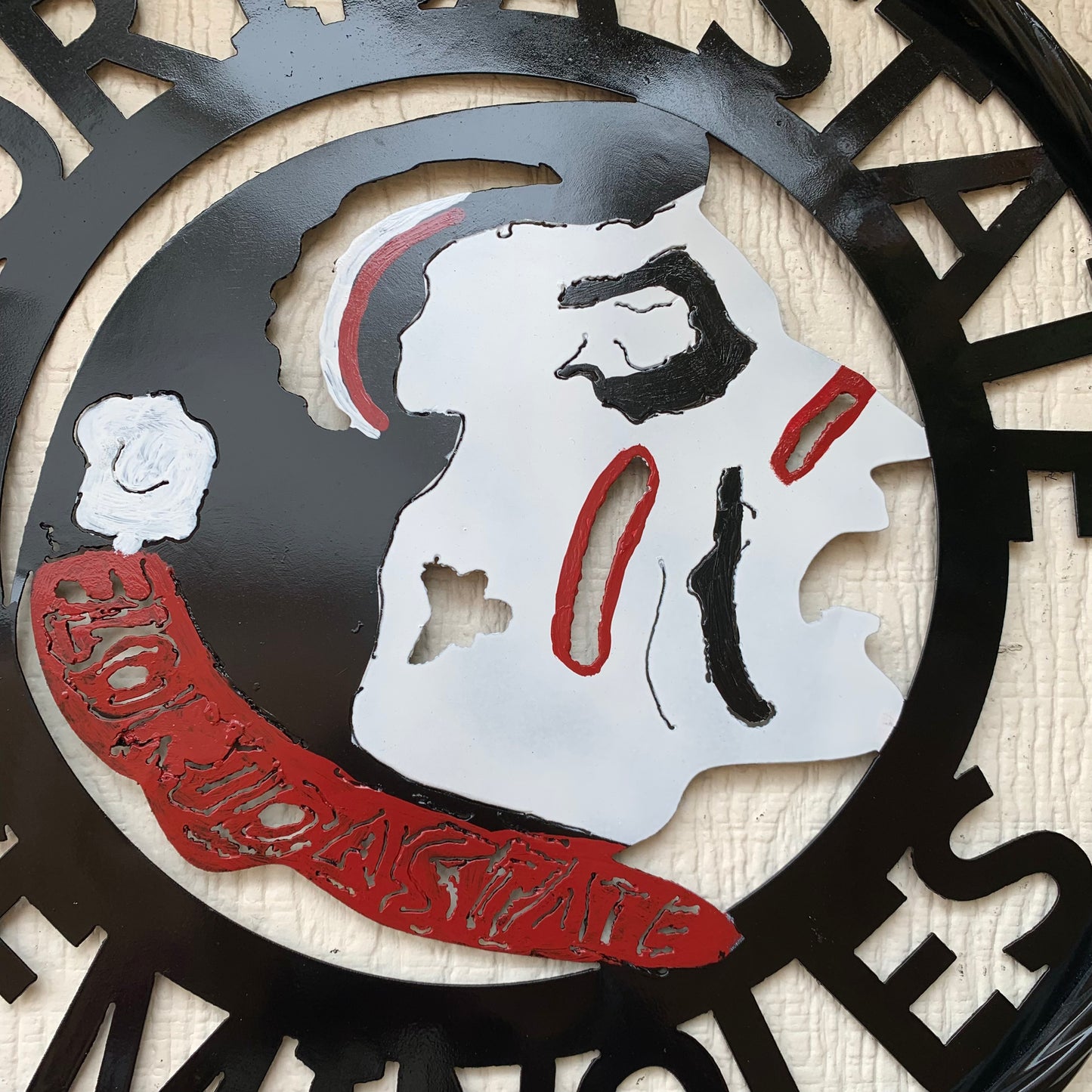12", 18", 24", 32" FSU FLORIDA STATE SEMINOLES INDIAN LOGO METAL CUSTOM VINTAGE CRAFT TEAM SIGN