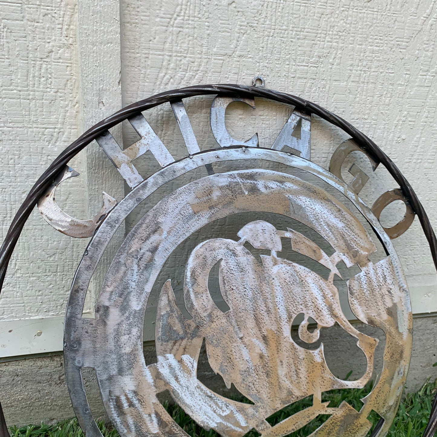 12", 18", 24", 32" CHICAGO CUBS CUSTOM RAW METAL VINTAGE CRAFT TEAM SPORTS SIGN HANDMADE