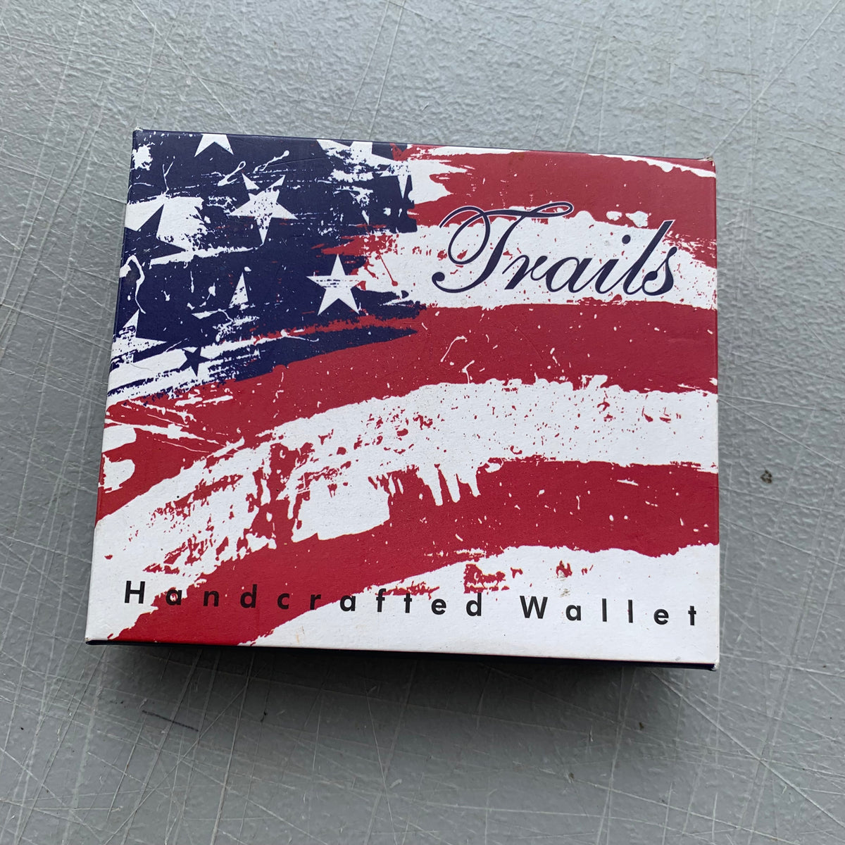 5" USA FLAG RED WHITE BLUE WALLET LEATHER BIFOLD WALLET NEW