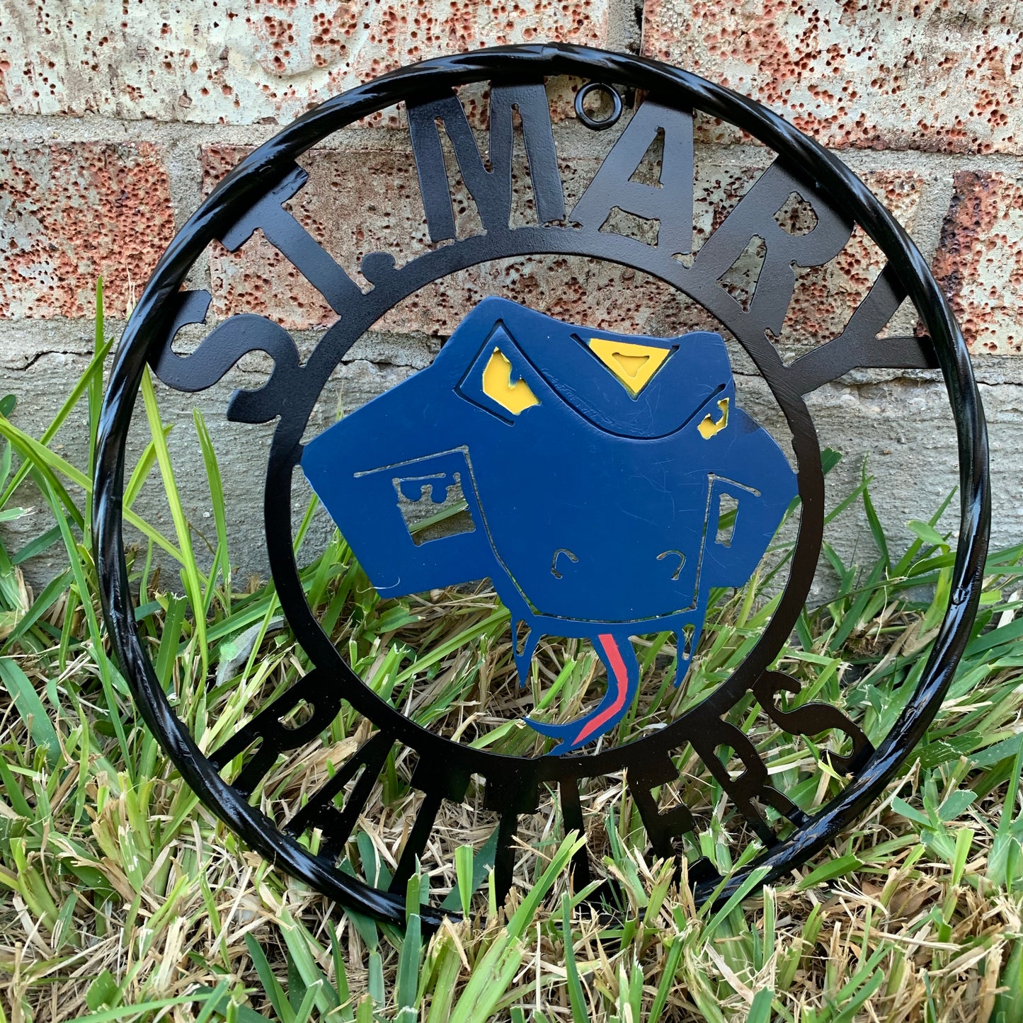St. MARY RATTLERS METAL CUSTOM VINTAGE CRAFT TEAM SIGN HANDMADE