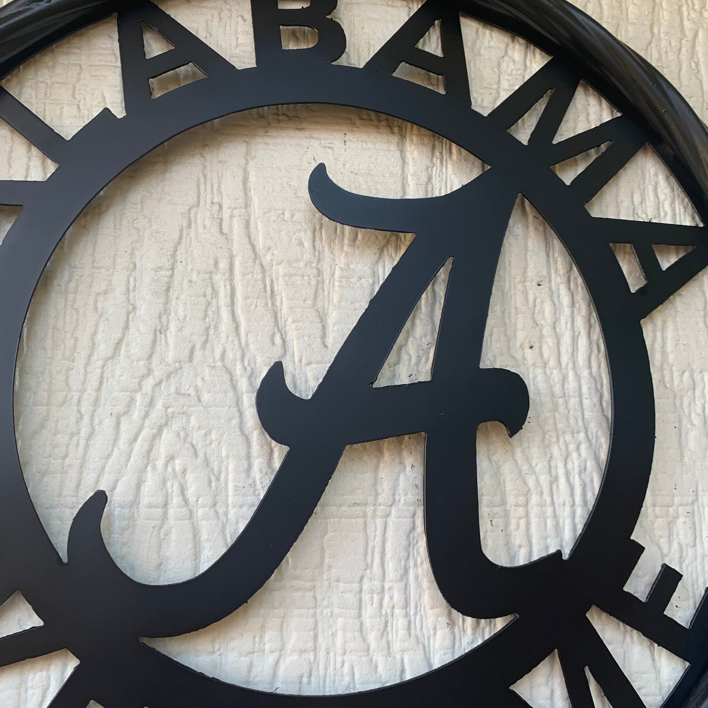 ALABAMA WELCOME CUSTOM ALL BLACK METAL VINTAGE SIGN TEAM HANDMADE
