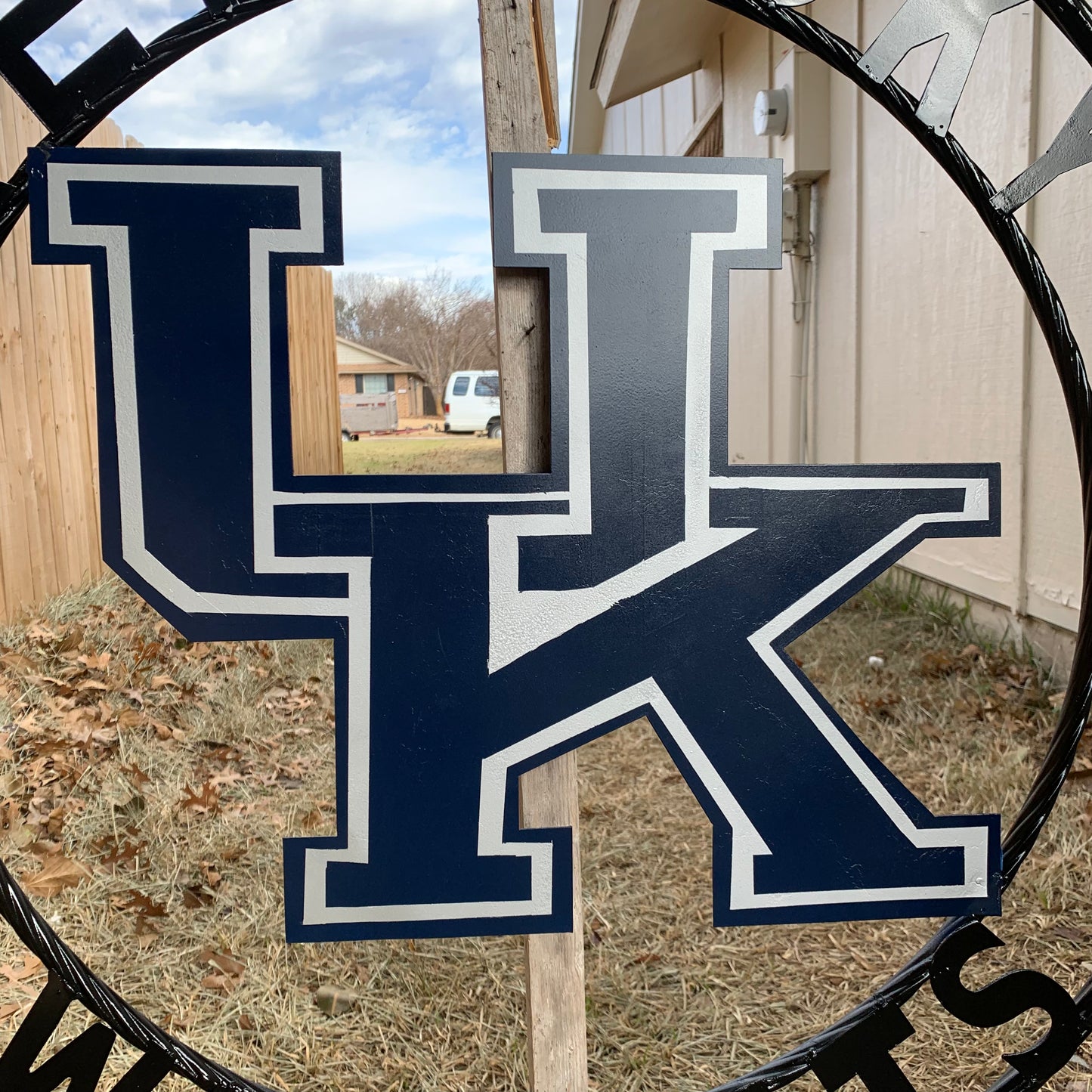KENTUCKY WILDCATS CUSTOM METAL VINTAGE CRAFT SIGN WESTERN HOME DECOR HANDMADE