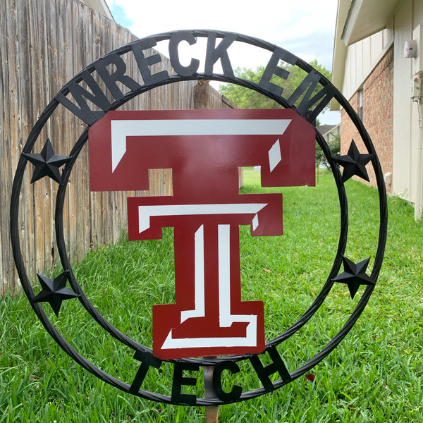 TEXAS TECH METAL COLLEGE WESTERN HOME DECOR WALL ART BRAND NEW