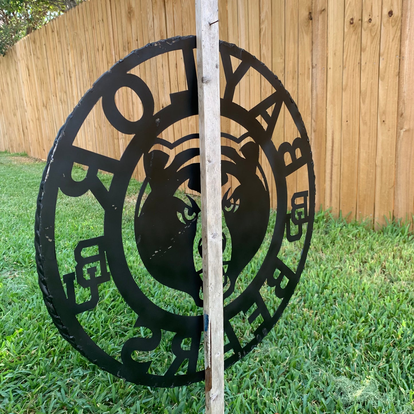 12", 18", 24", 32" BAYLOR BEARS ALL BLACK CUSTOM METAL VINTAGE TEAM SIGN WALL ART WESTERN HOME DECOR